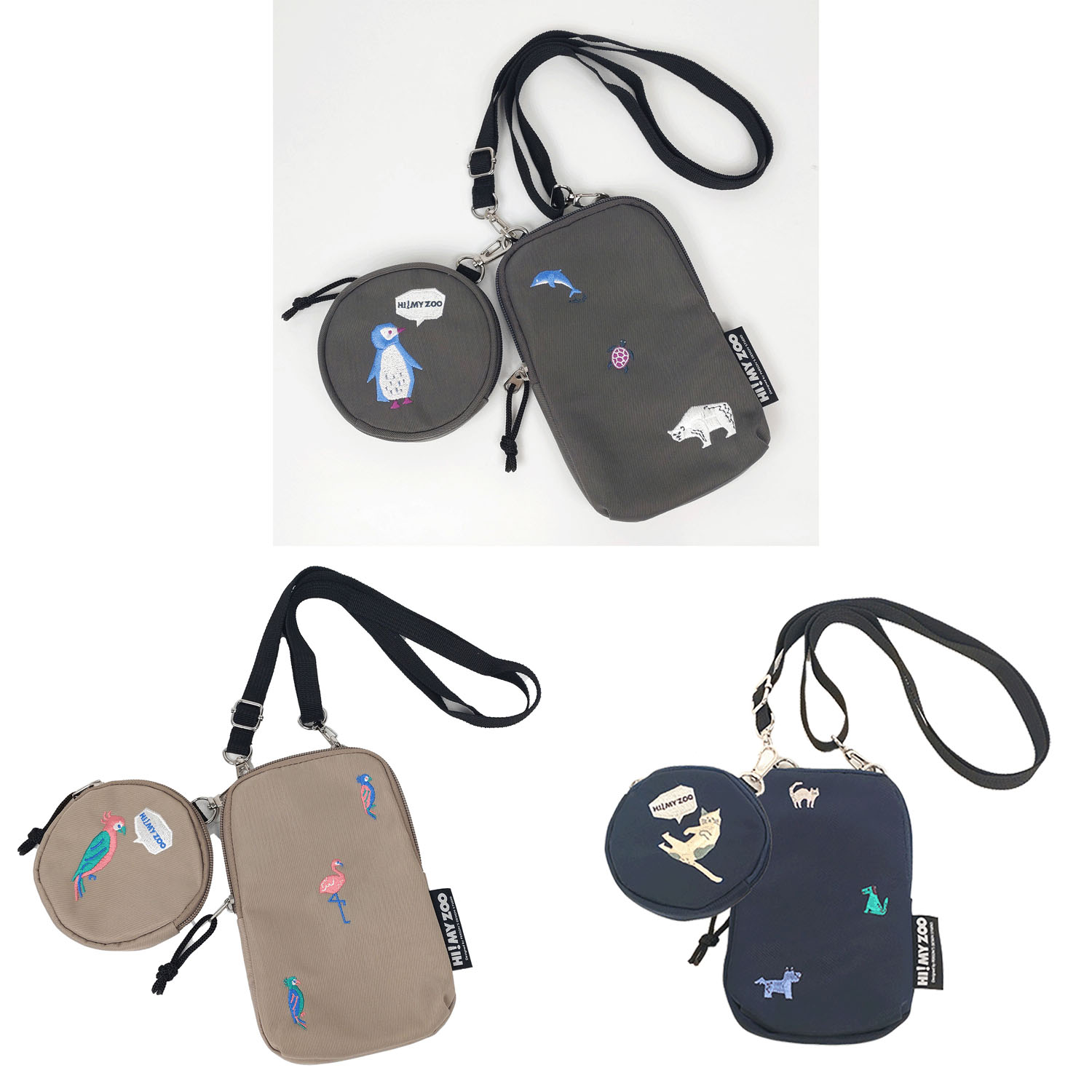 HI！MY ZOO HMZ刺繍ポーチ付ミニショルダーバッグ - 画像6