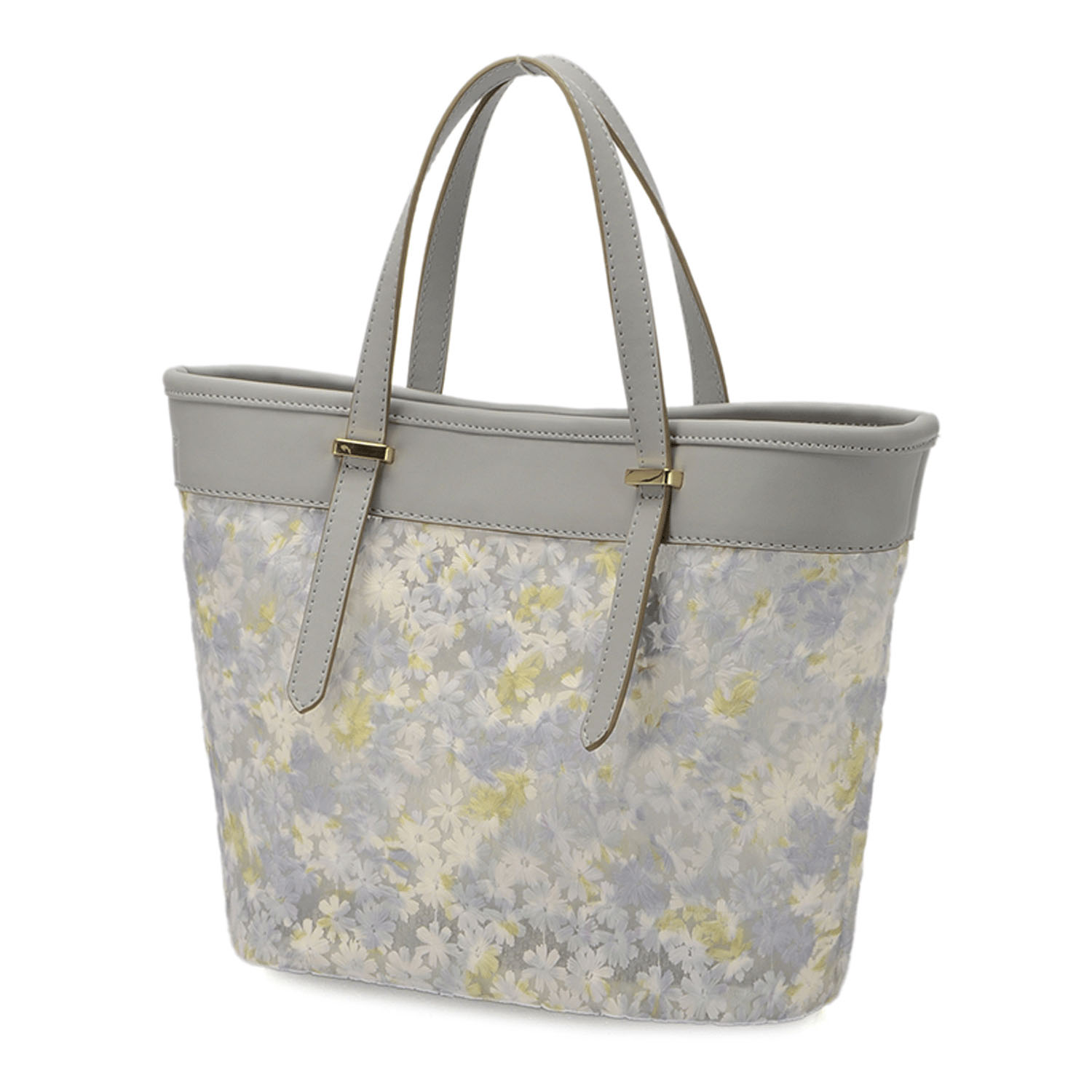 フラワー刺繍×PVC2WAYバッグ - 画像2