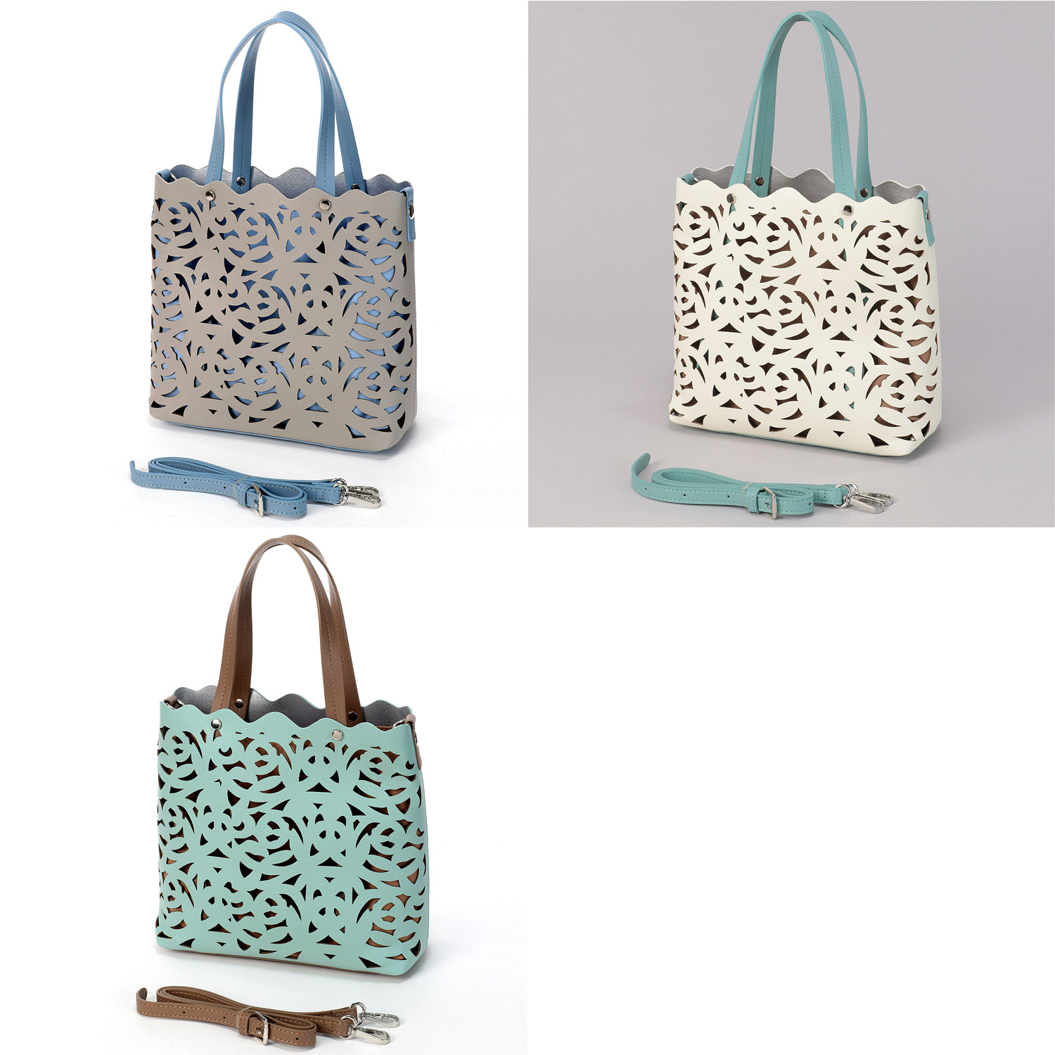 2WAYパンチングトートミニバッグ - 画像1