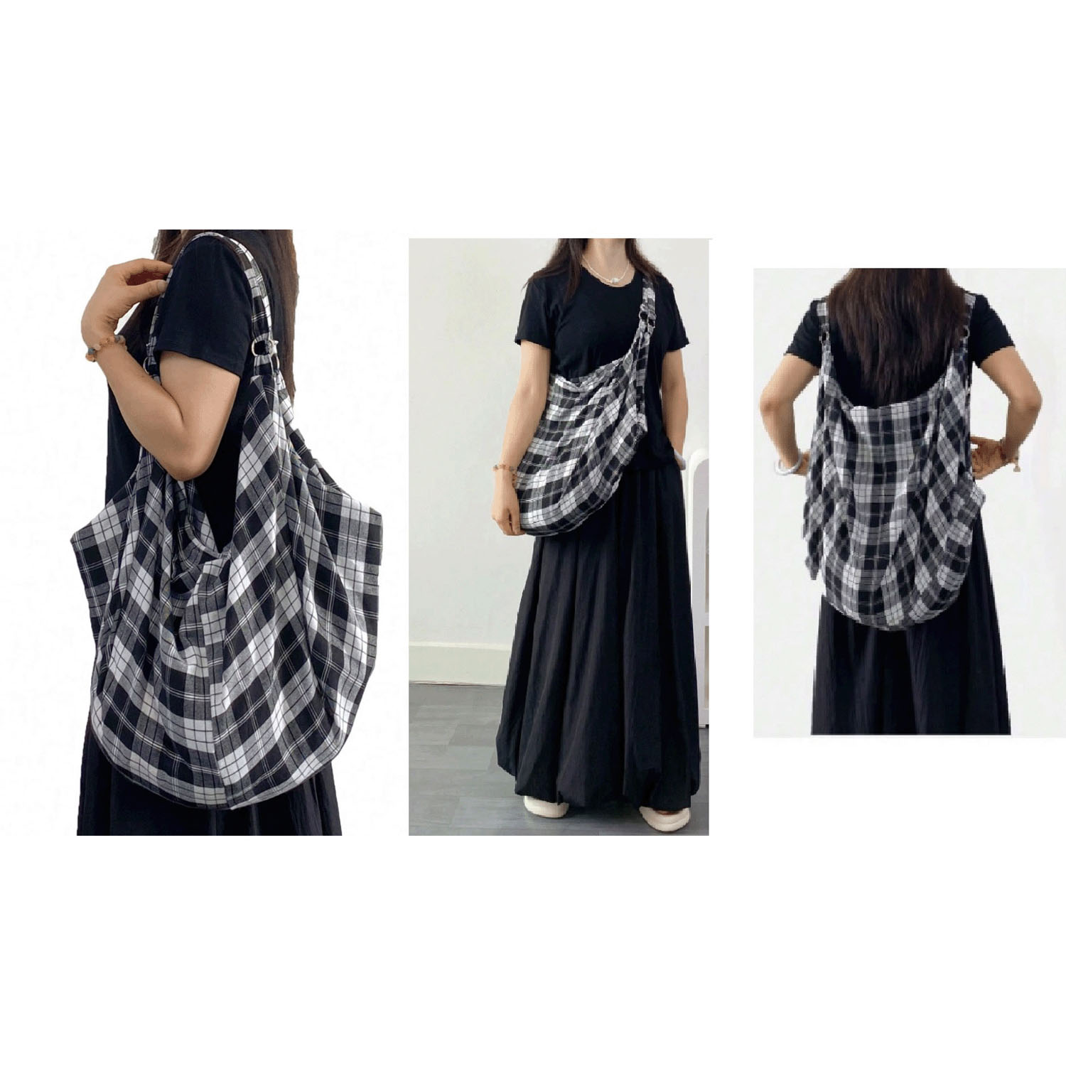 柄もの3WAYビッグバッグ - 画像1