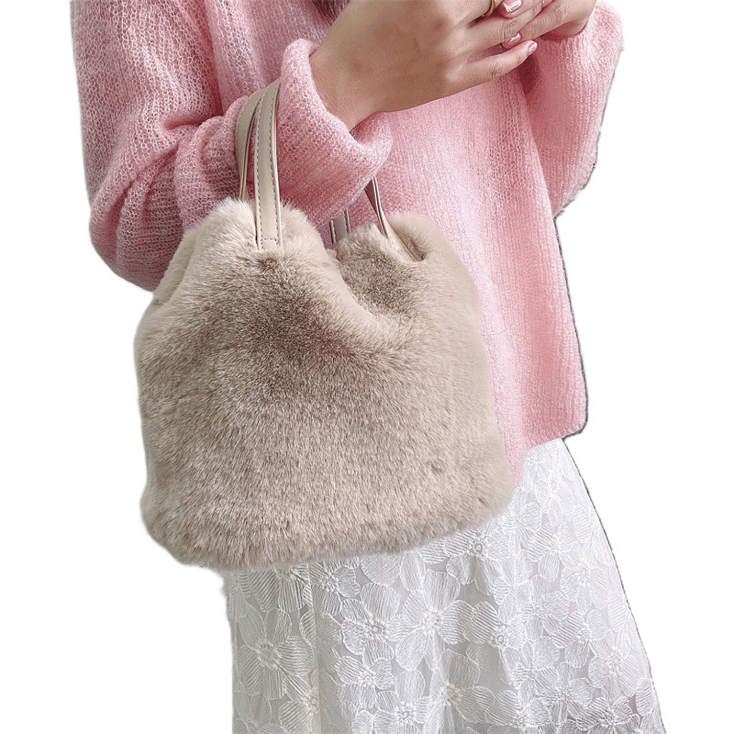 【20－00 在庫ある分で終了】adia マロンデザインエコファーバッグ - 画像2