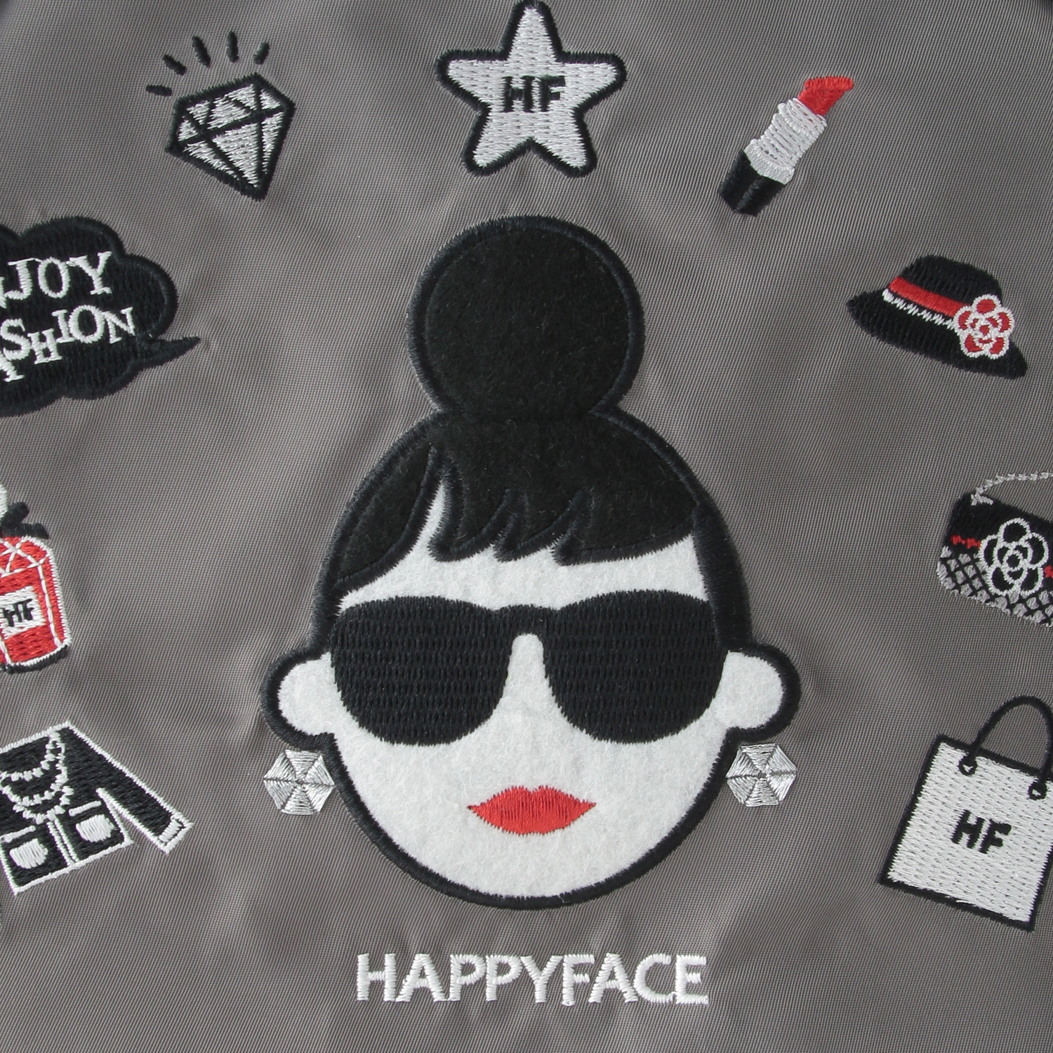 HAPPY FACE レディ・エマ新刺繍多機能2WAYショルダーバッグ - 画像5