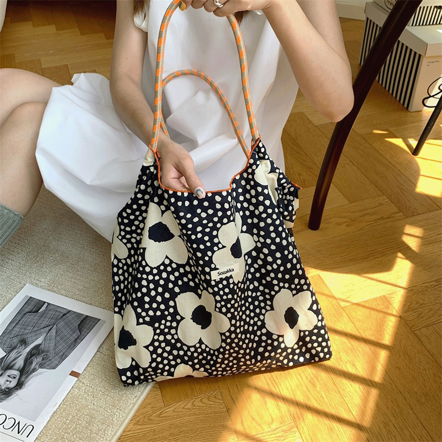 【72－00と82－00はエトワール別注柄】プリント2WAYバッグ - 画像19