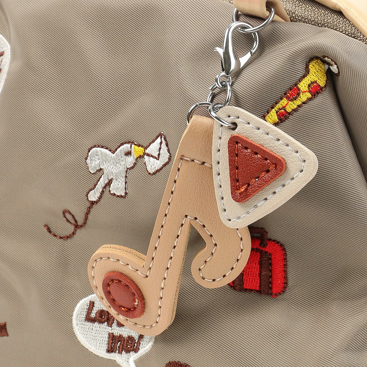 トラベル柄刺繍ショルダーバッグ - 画像8