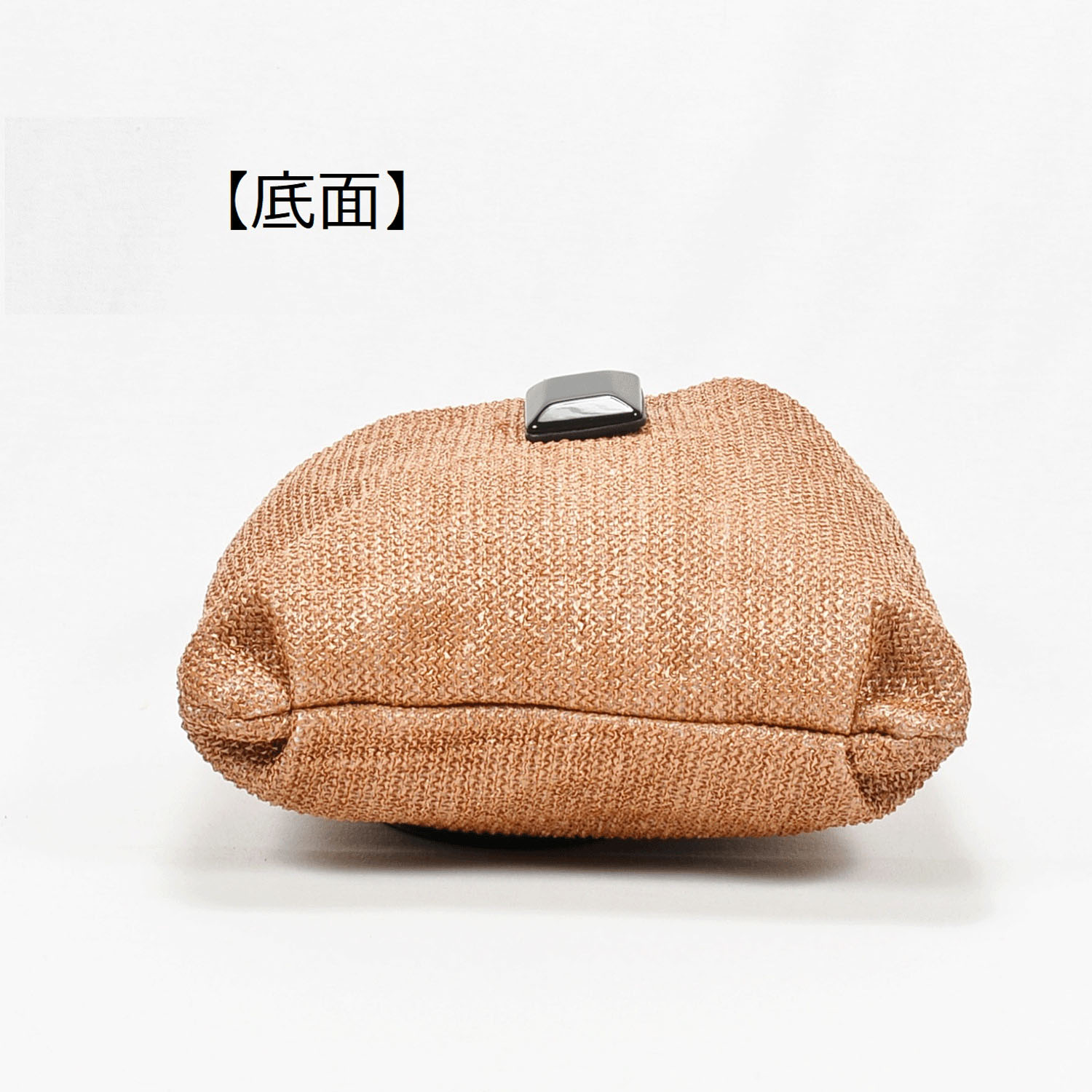 【22－00 在庫ある分で終了】ブラックスクエアパーツ付きPPトートバッグ - 画像8