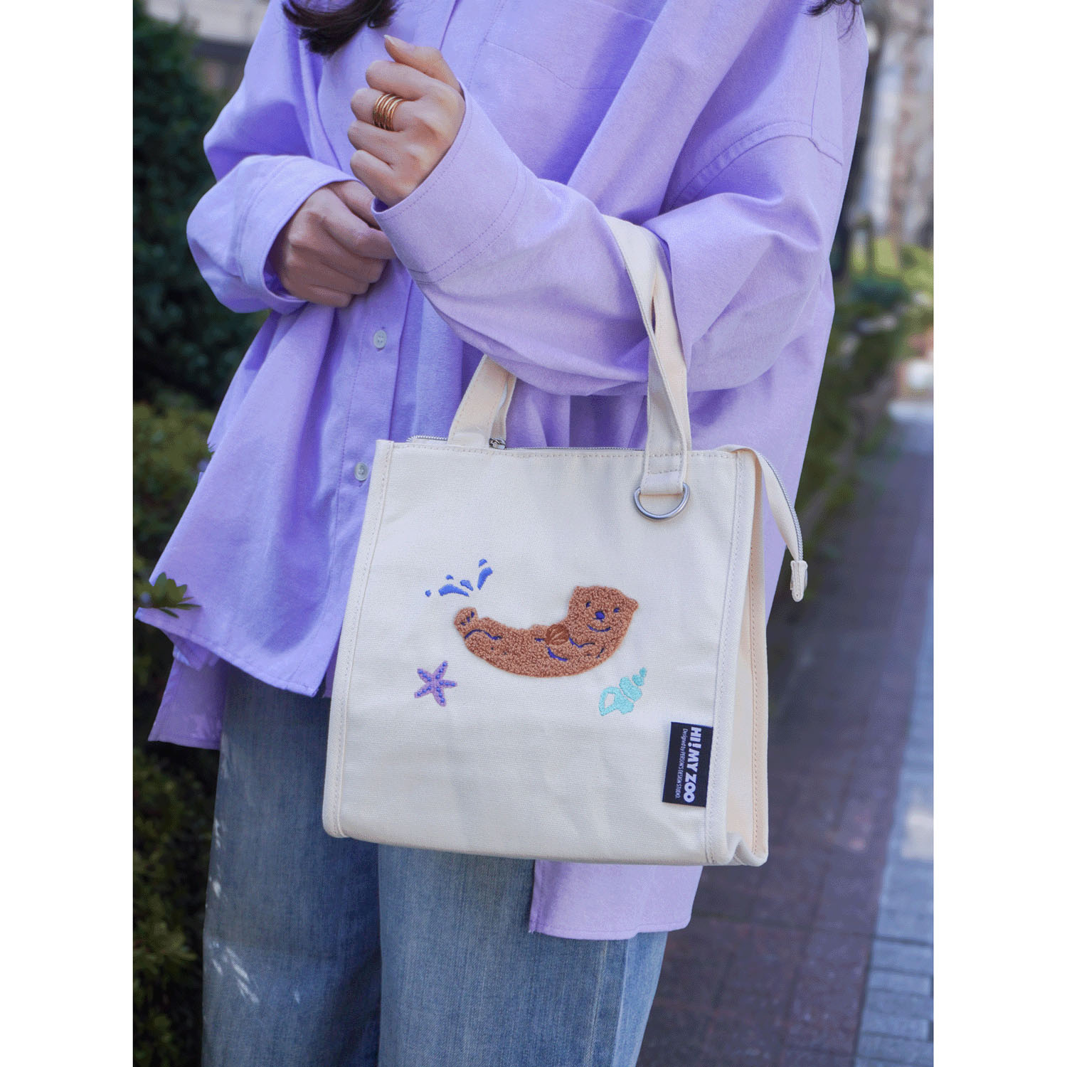 HI！MY ZOO 保冷キャンバスランチバッグ - 画像2