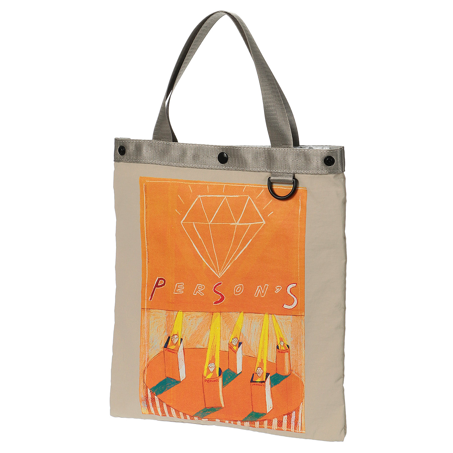 PERSONS 保冷INBAG付きマチ無しトートバッグ - 画像3