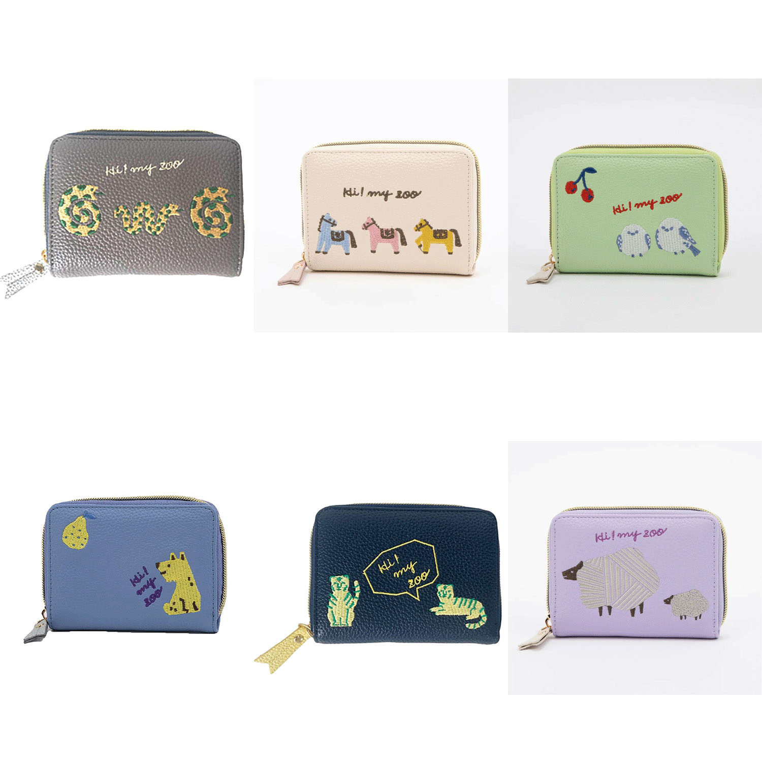 HI！MY ZOO ラウンドファスナーミニ財布 - 画像1