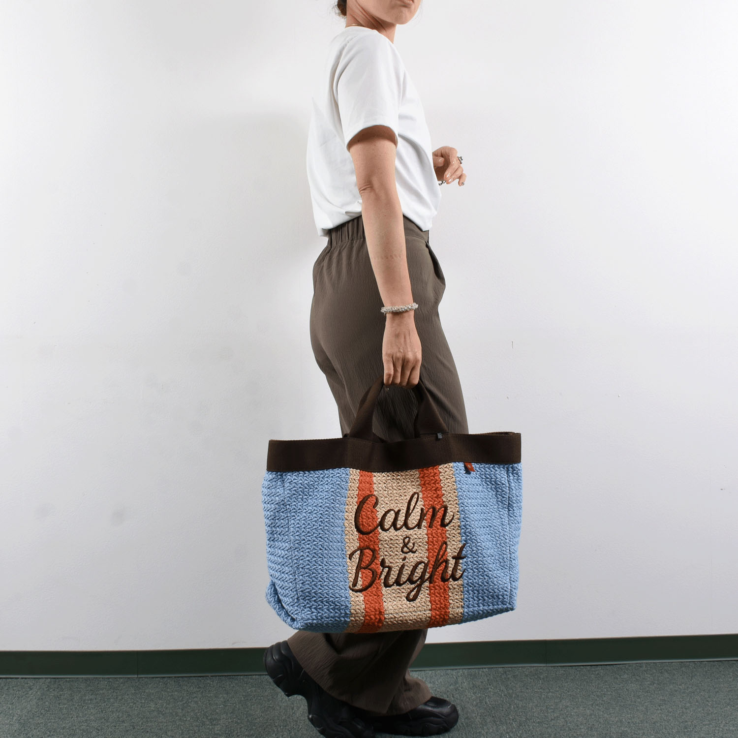 MACARONIC STYLE マルチストライプ2WAYバッグ - 画像1