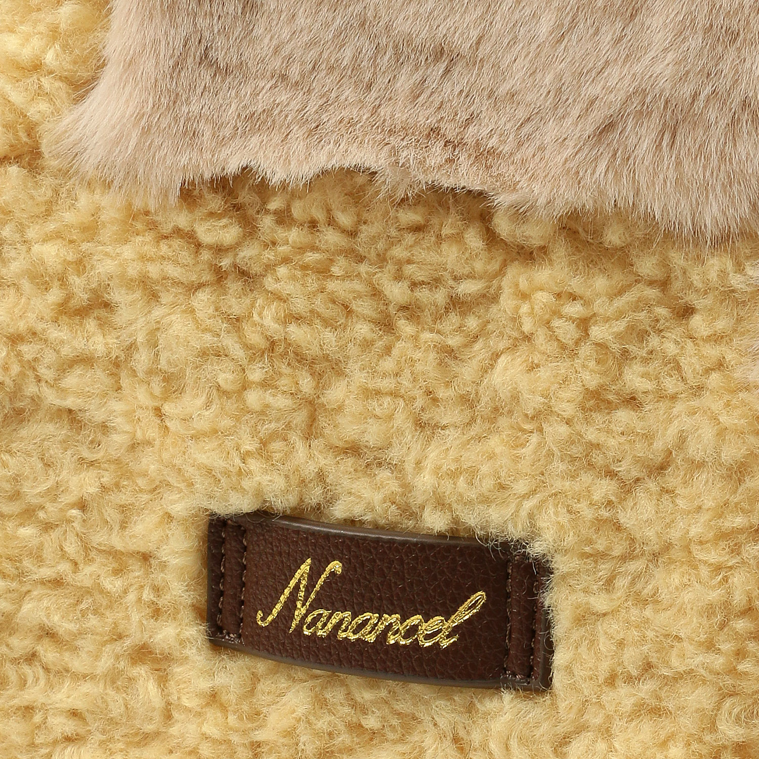 Nananoel エコファーパッチワークトートバッグ - 画像6