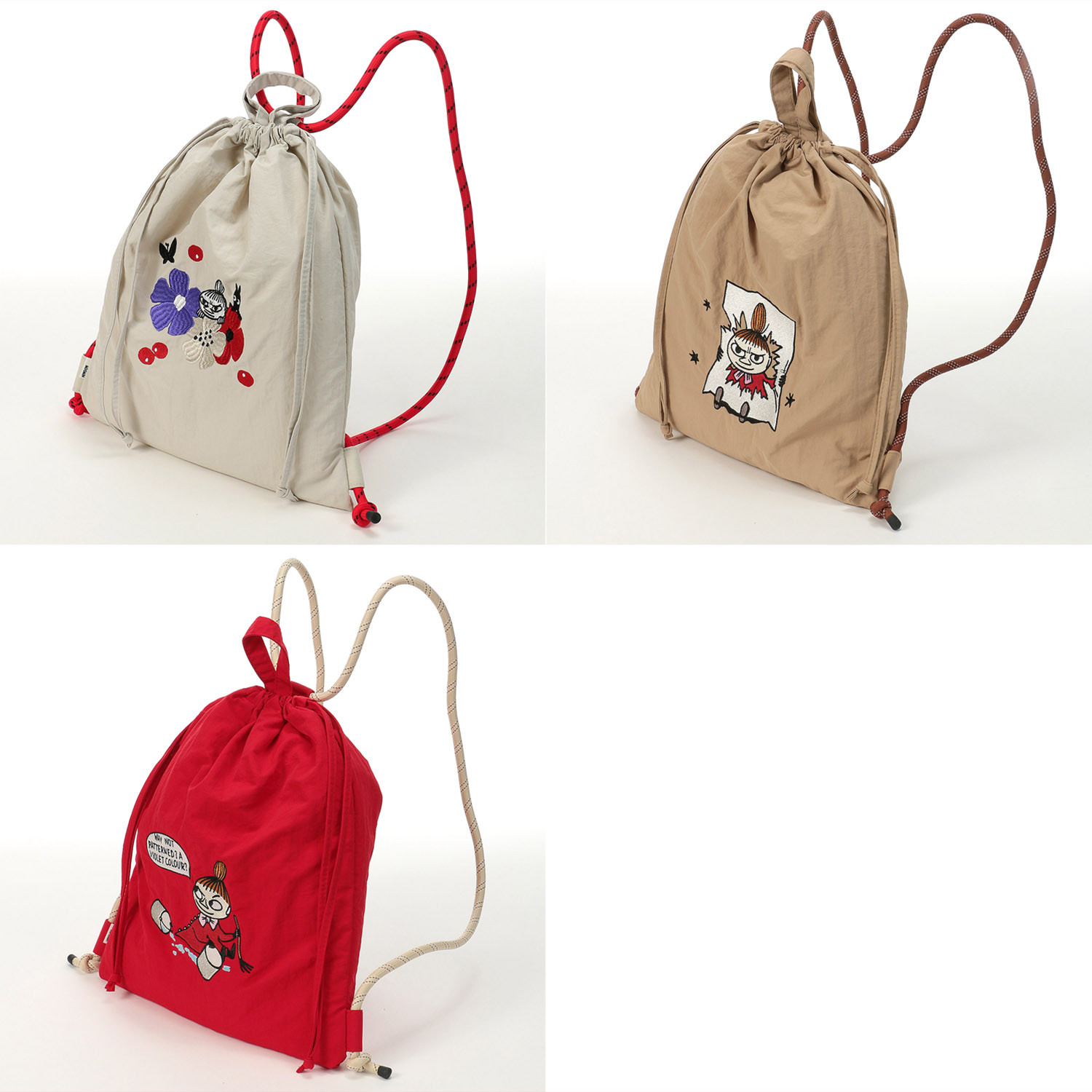 MOOMIN 刺繍ナップサック