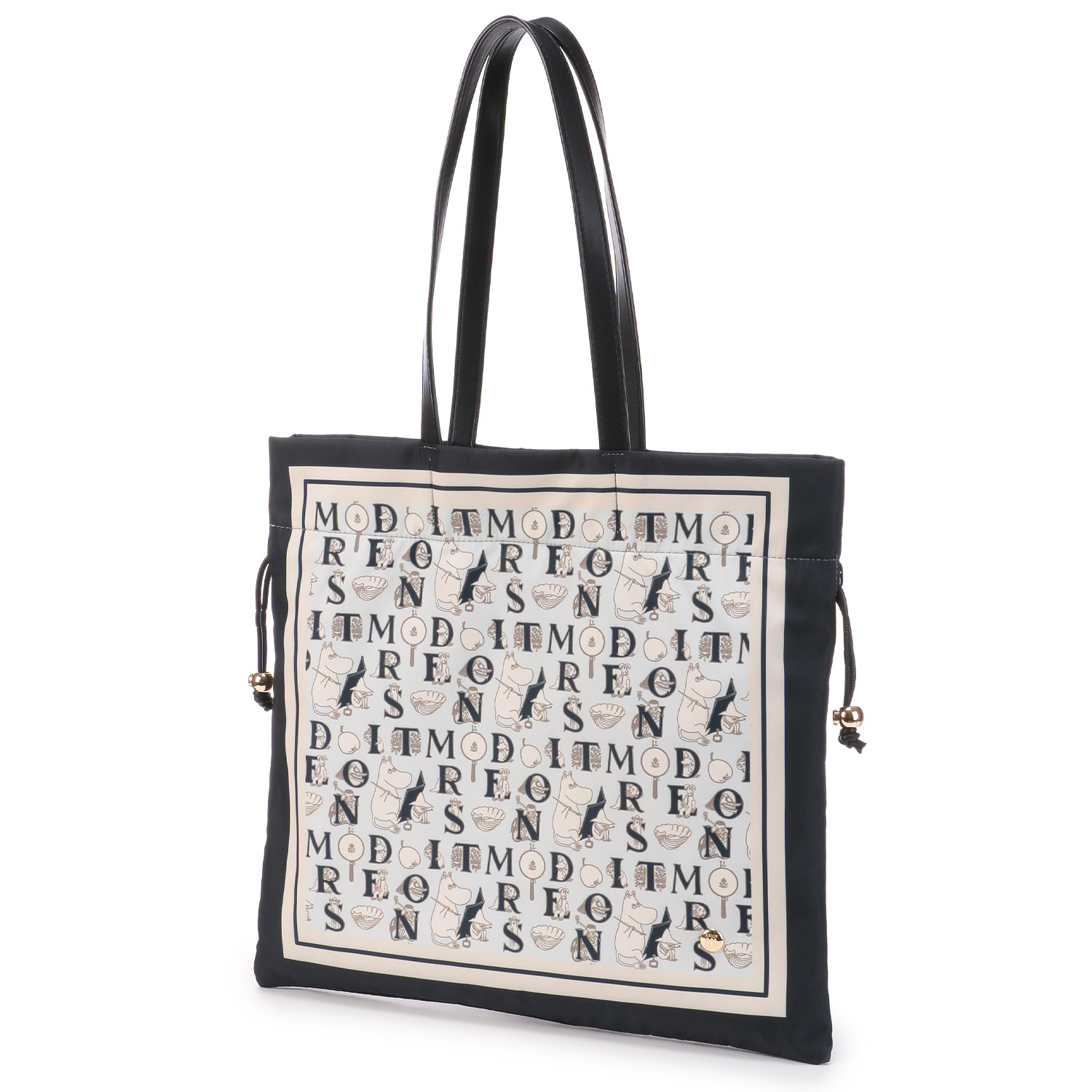 MOOMIN スカーフ柄巾着トートバッグ - 画像2