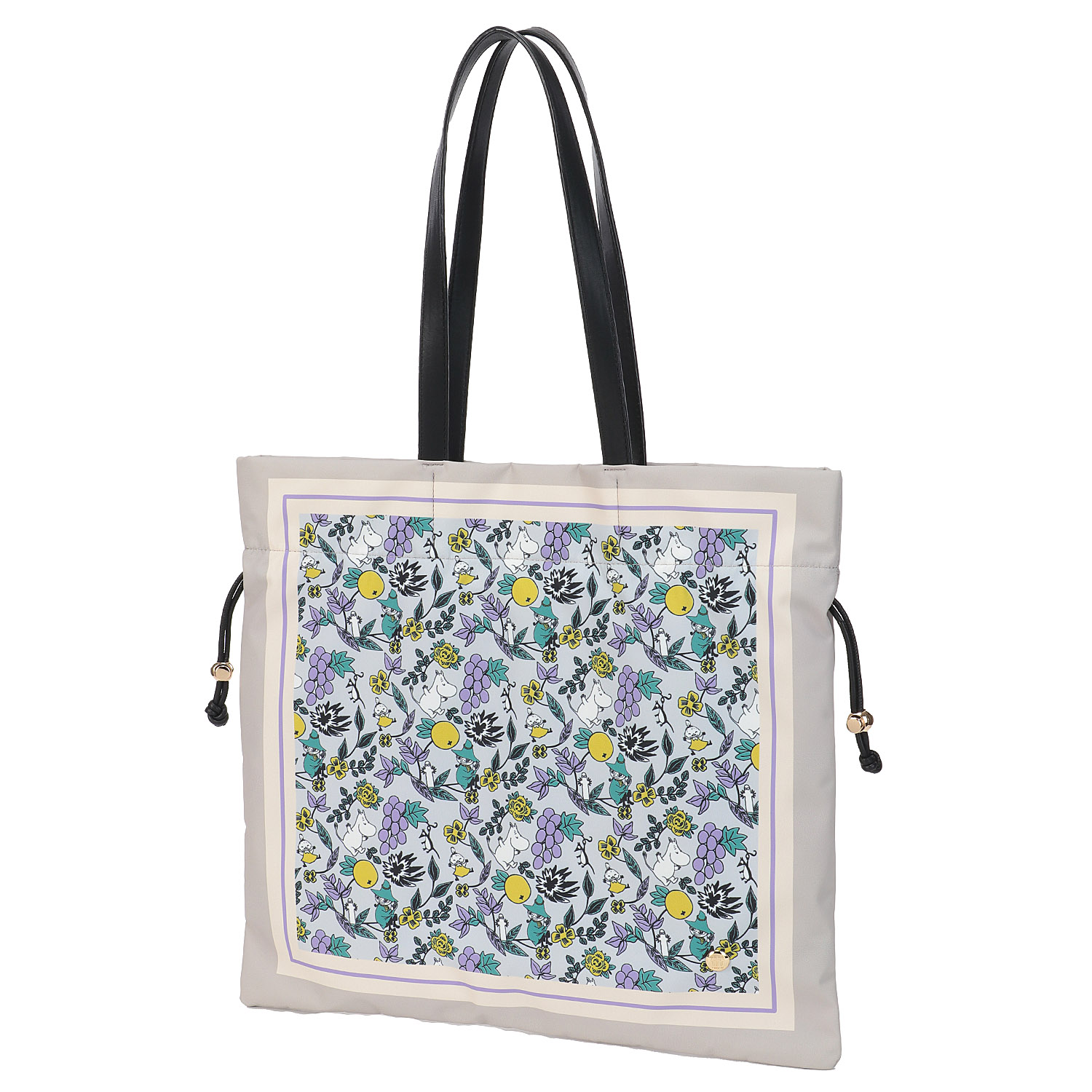 MOOMIN スカーフ柄巾着トートバッグ - 画像2