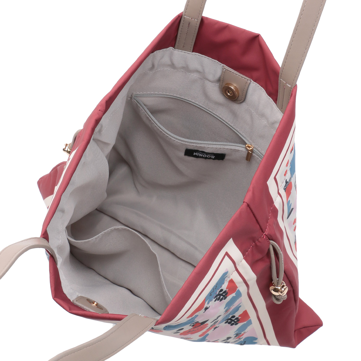 MOOMIN スカーフ柄巾着トートバッグ - 画像7