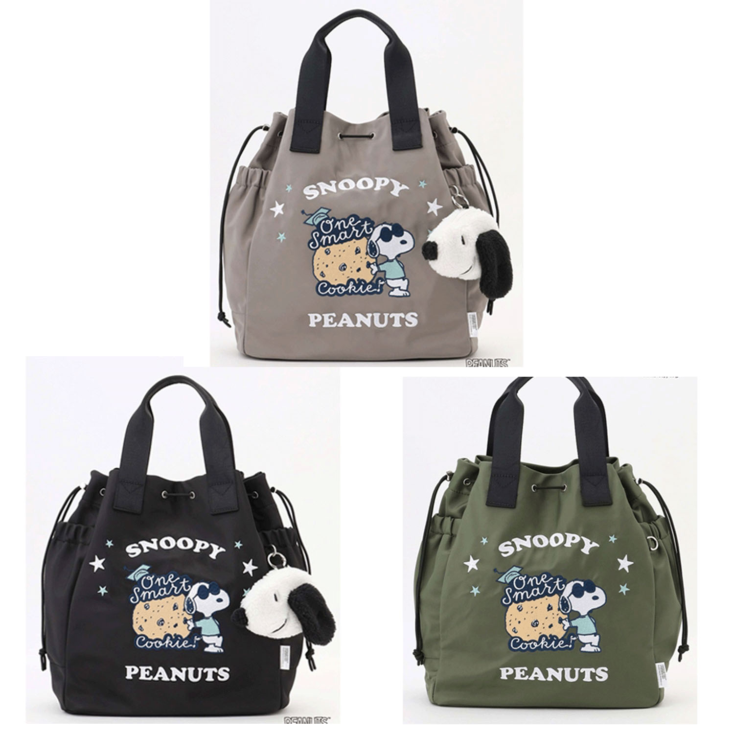 Y’SACCS ×スヌーピー ドロスト2WAY巾着バッグ - 画像1