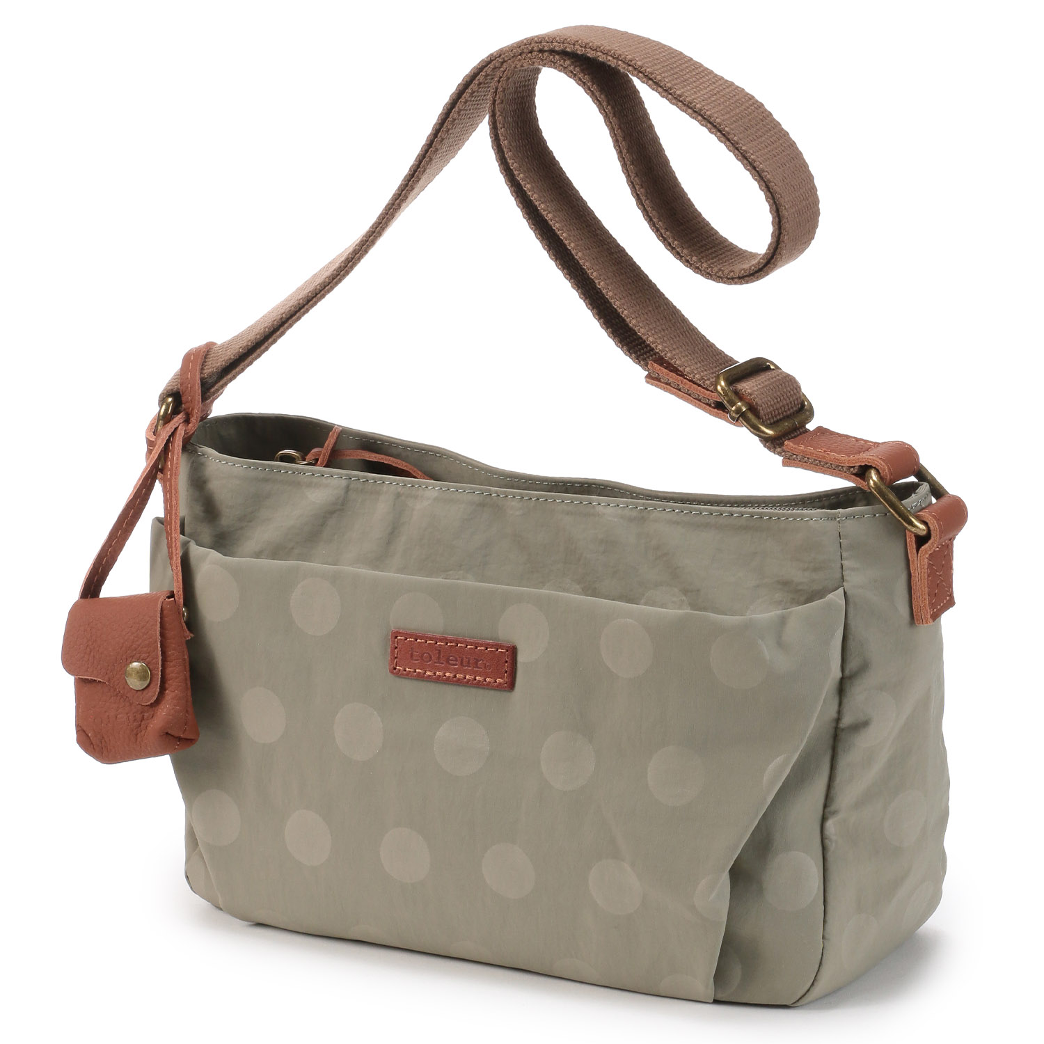 toleur ナイロンドット横型ショルダーバッグ