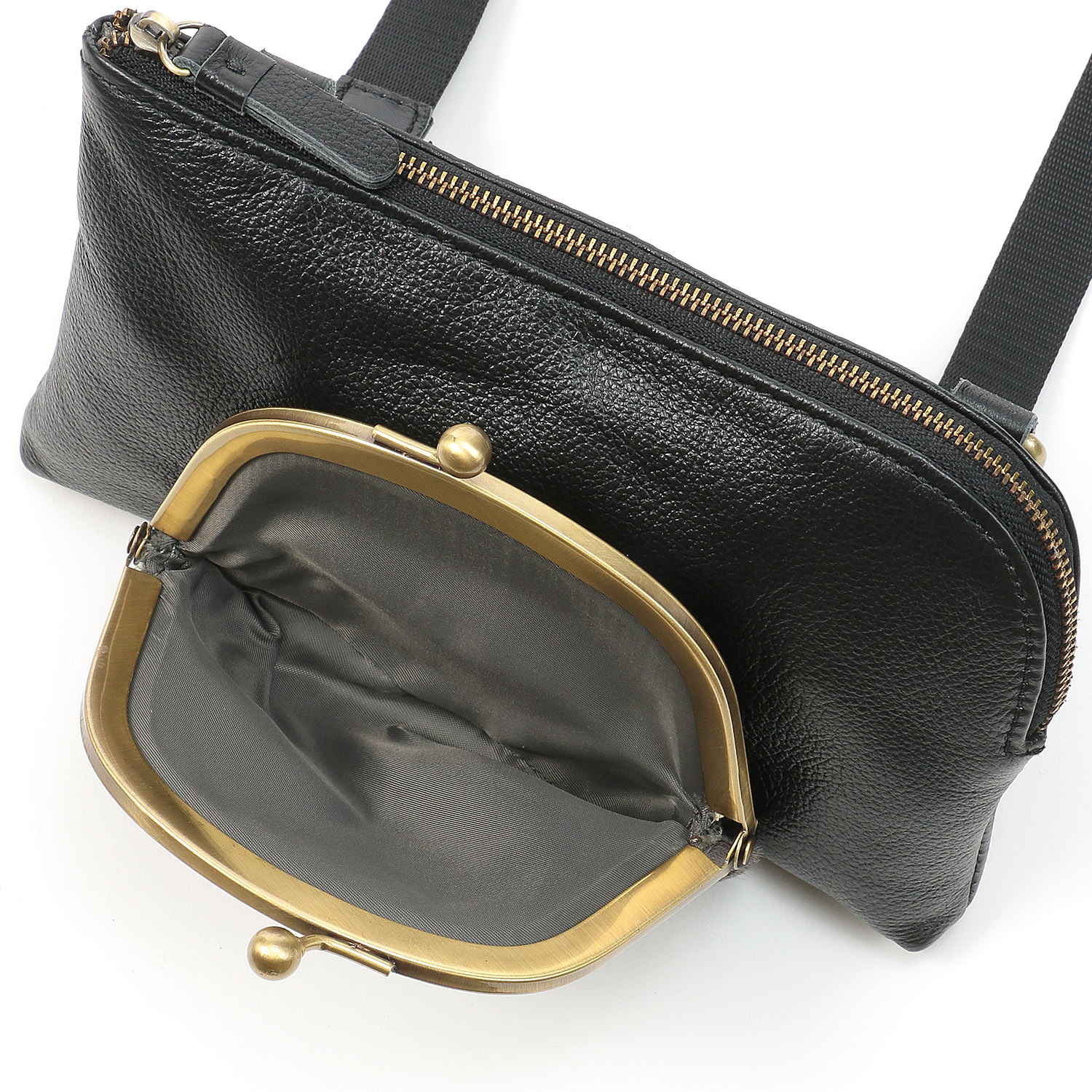 gream supplyポニーヘア口金ポシェット - 画像5