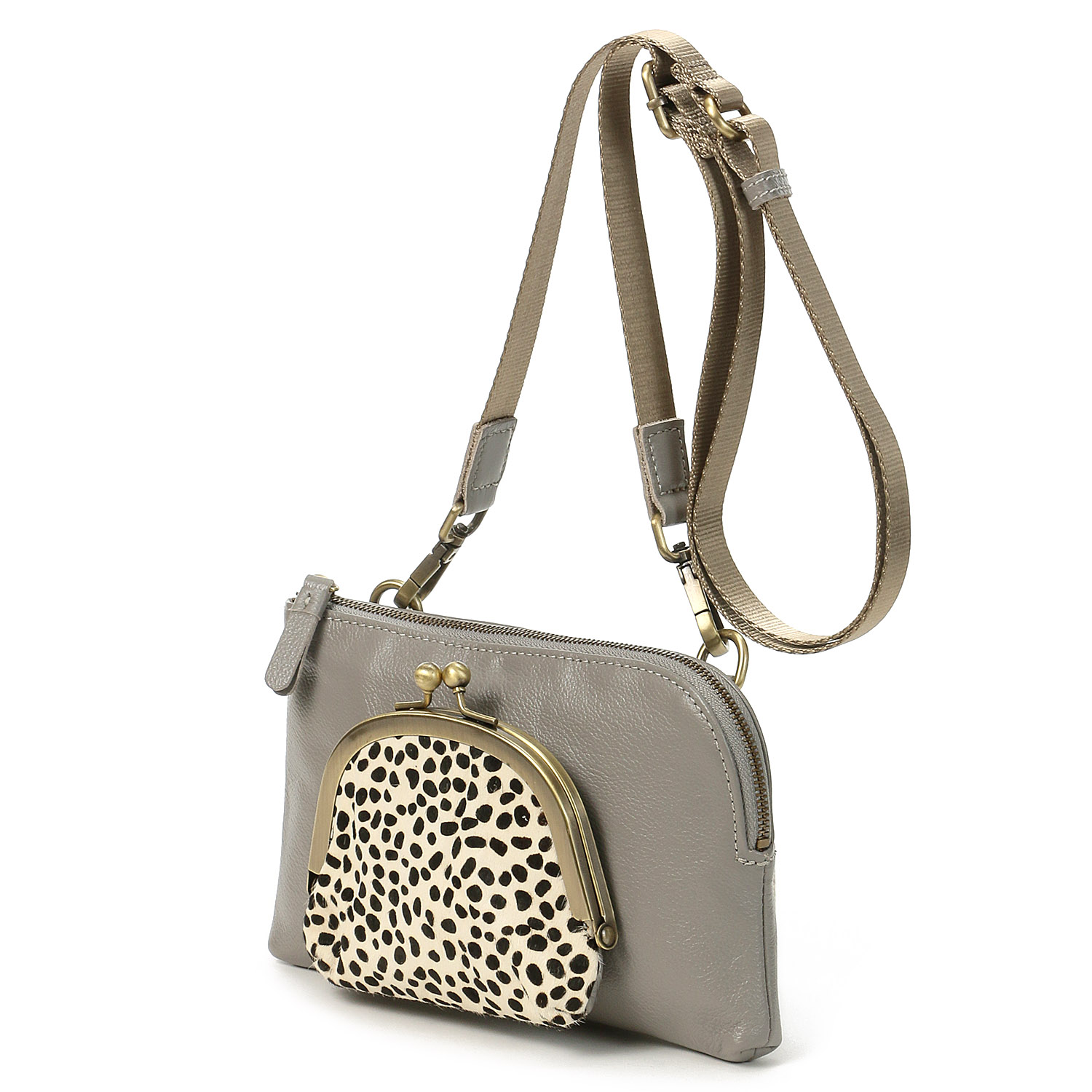 gream supplyポニーヘア口金ポシェット