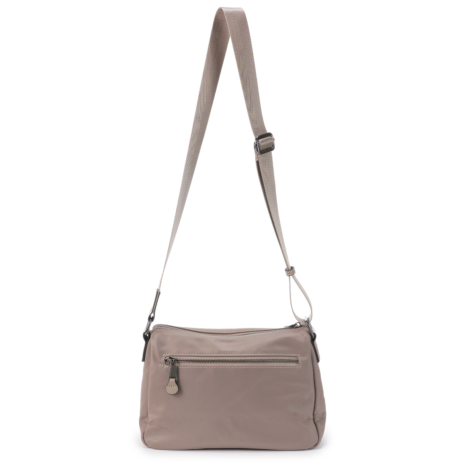 【63－00 次回納期未定】ナイロン×牛革ショルダーバッグ - 画像3