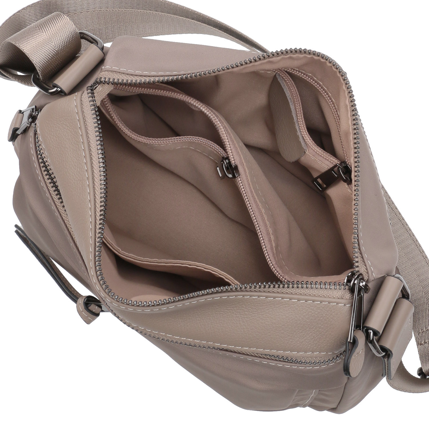 【63－00 次回納期未定】ナイロン×牛革ショルダーバッグ - 画像4