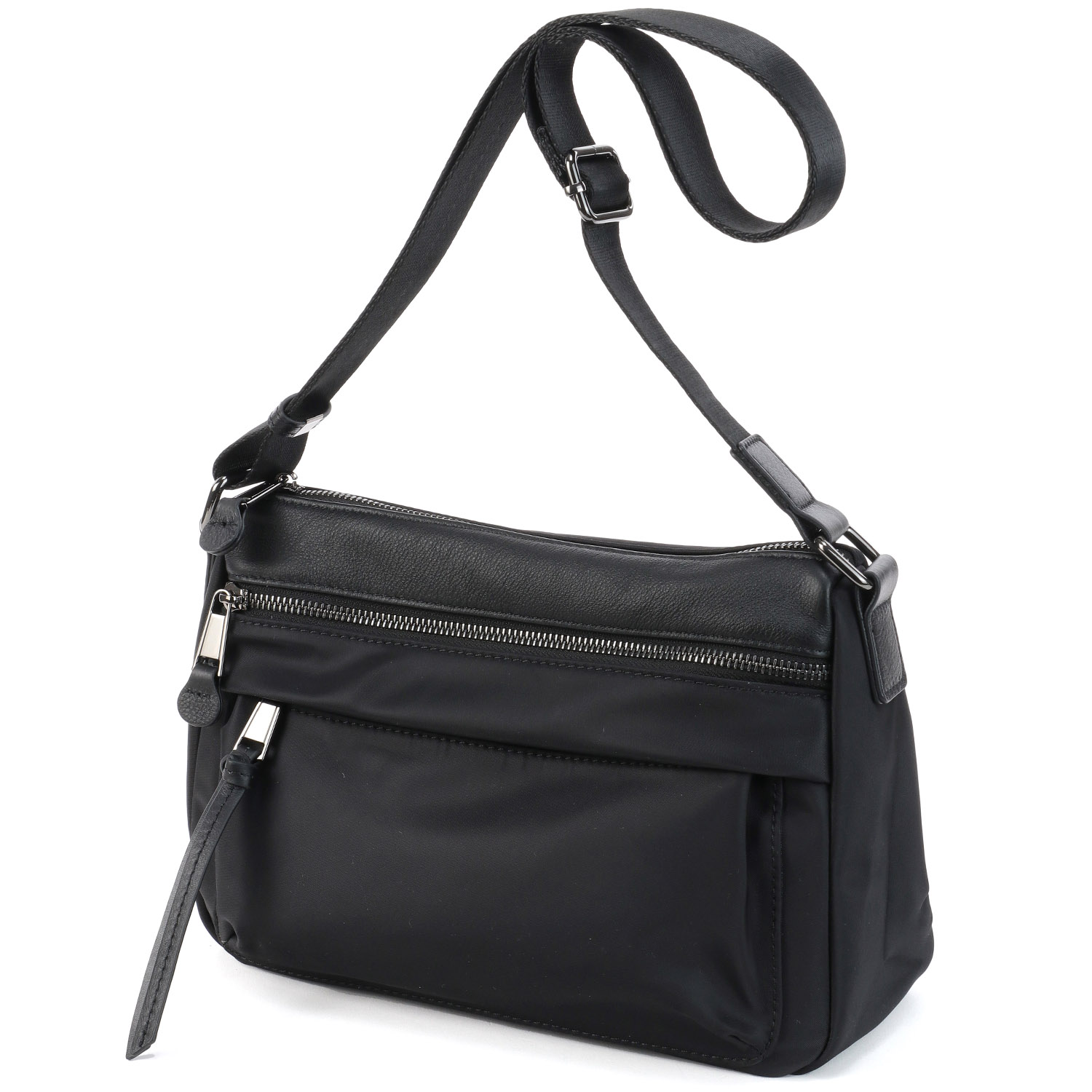 【63－00 次回納期未定】ナイロン×牛革ショルダーバッグ - 画像6