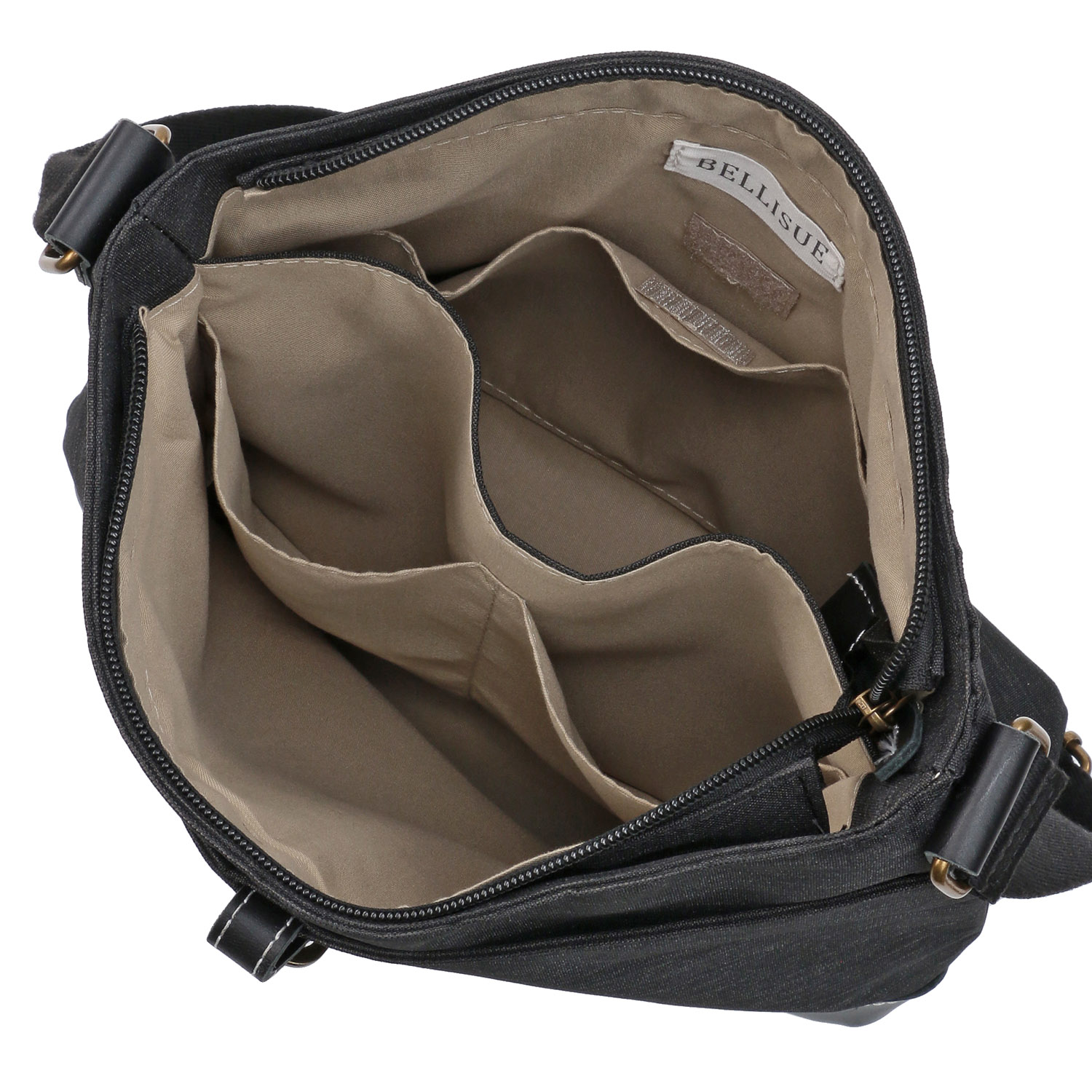 ナイロン×牛革ショルダーバッグ - 画像5