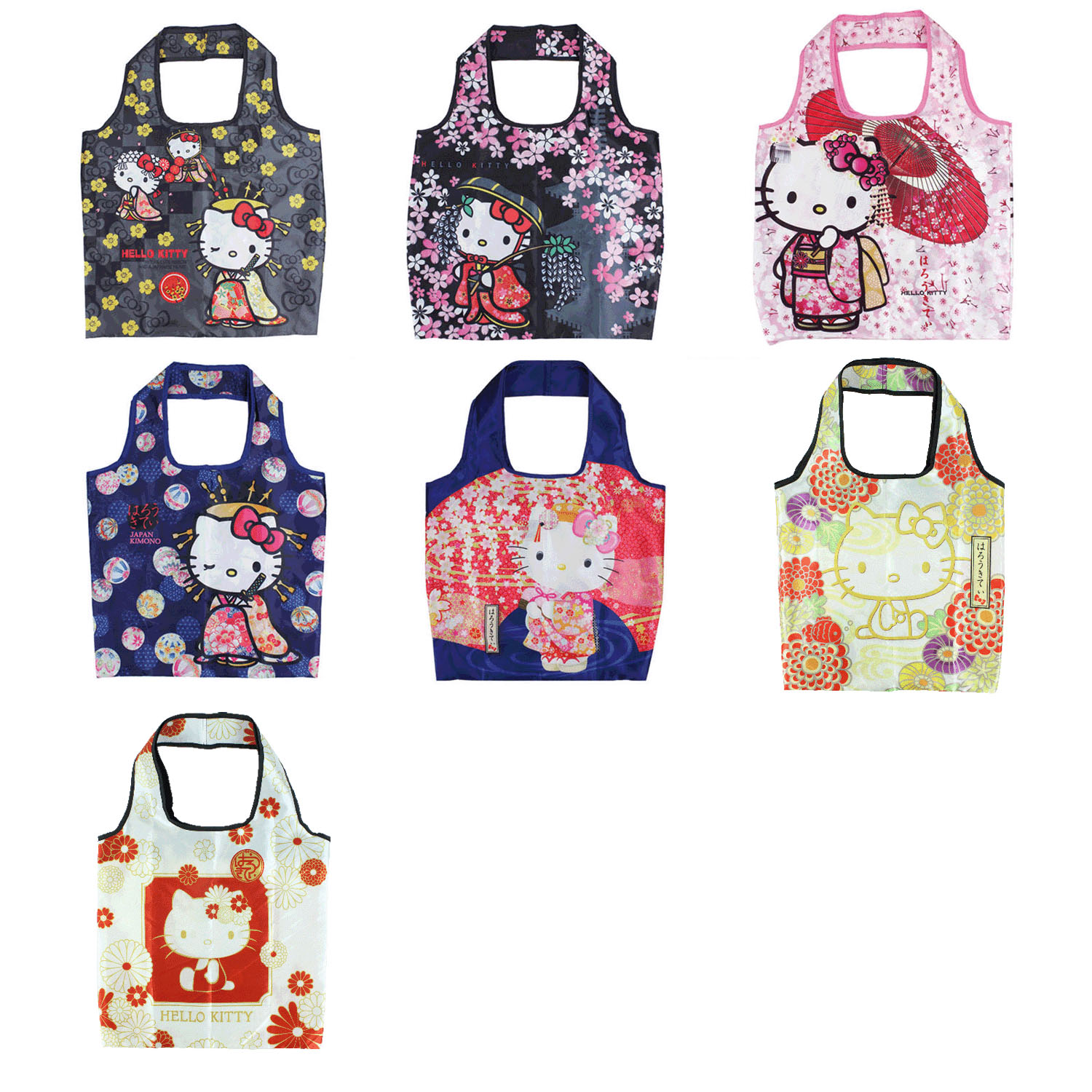 キティ和柄エコバッグ