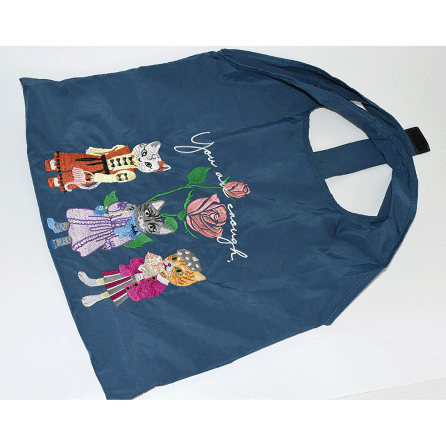 ネコ刺繍コンパクトトートバッグ - 画像7