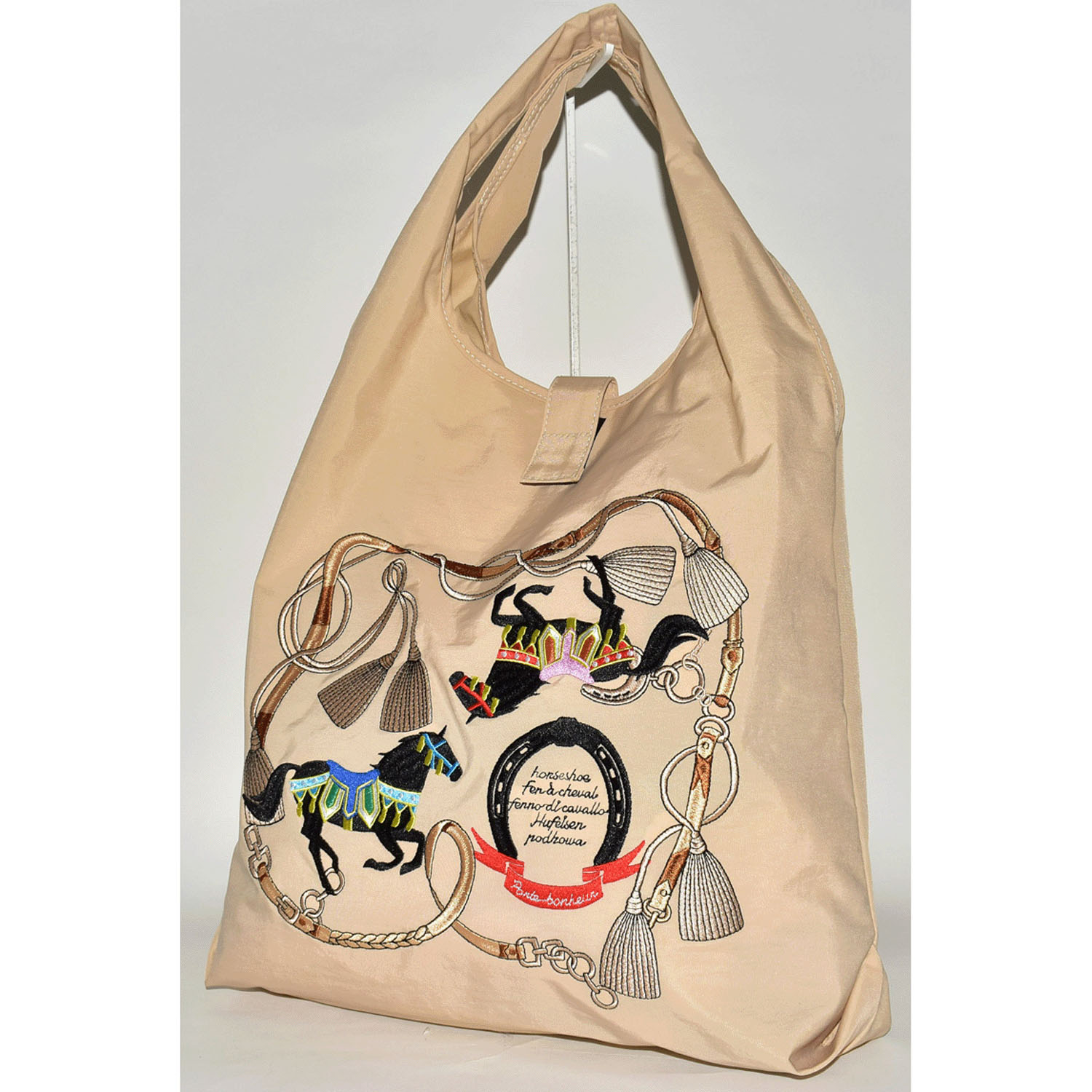 馬柄刺繍コンパクトトートバッグ - 画像14
