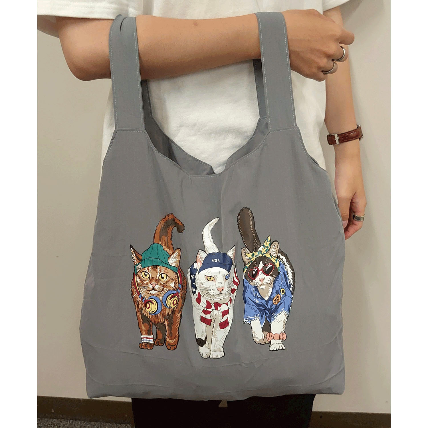 CORISCO Animal Village アニマル前後プリントエコバッグ - 画像1