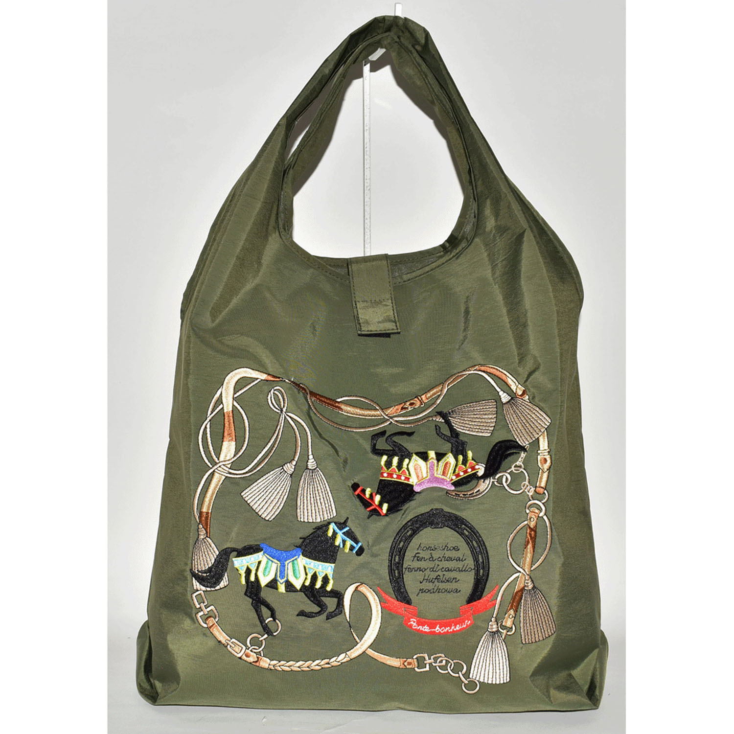 馬刺繍コンパクトトートバッグ小 - 画像12