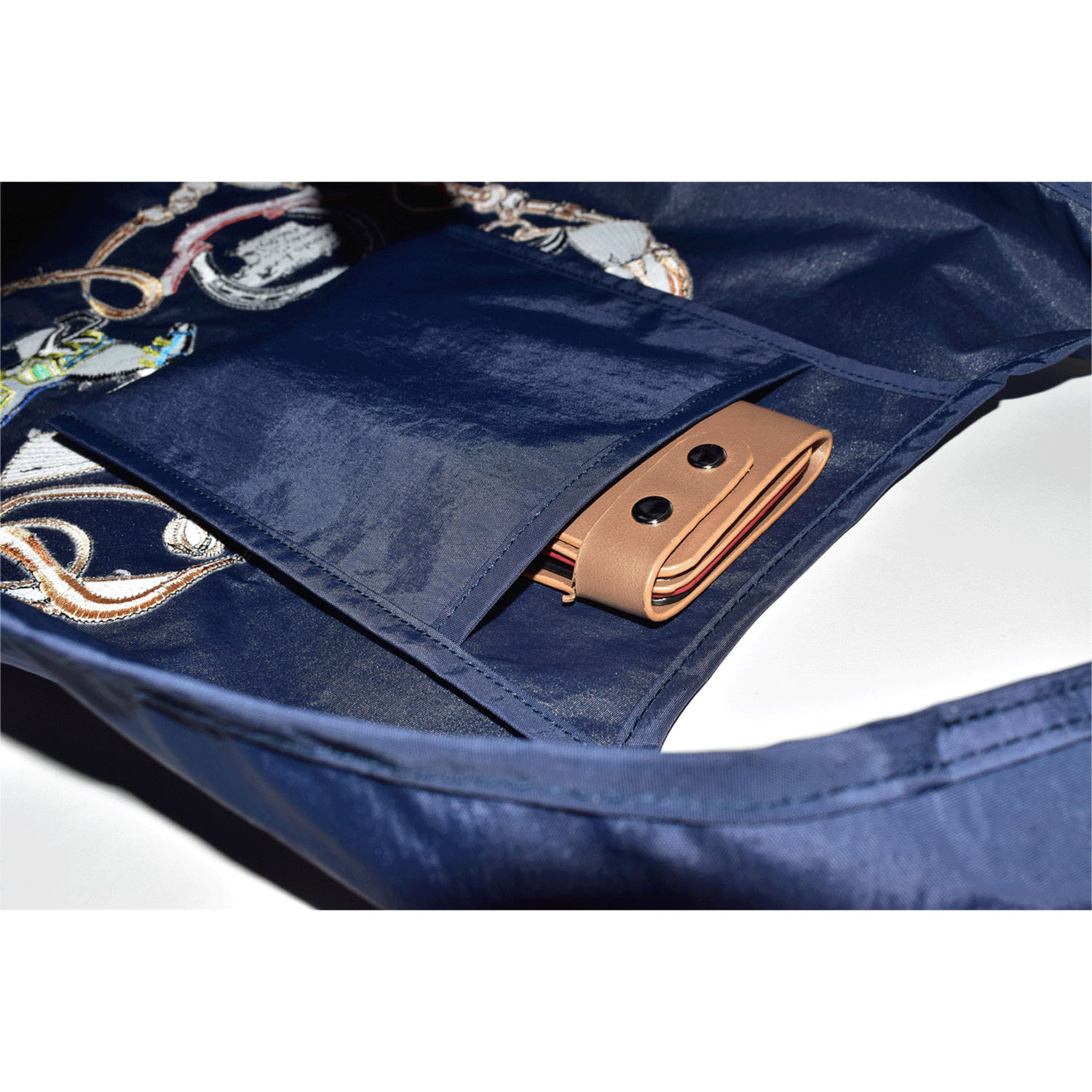 馬刺繍コンパクトトートバッグ小 - 画像5