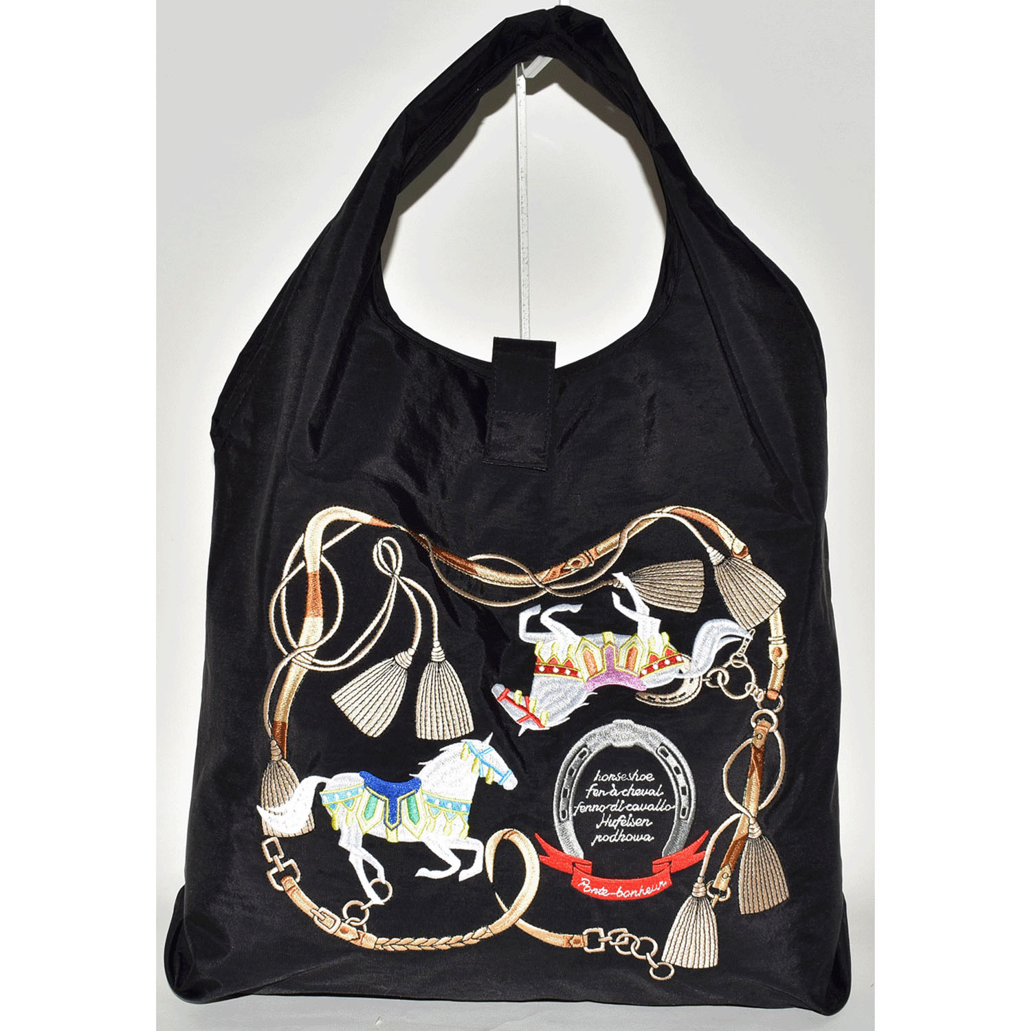 馬刺繍コンパクトトートバッグ小 - 画像8