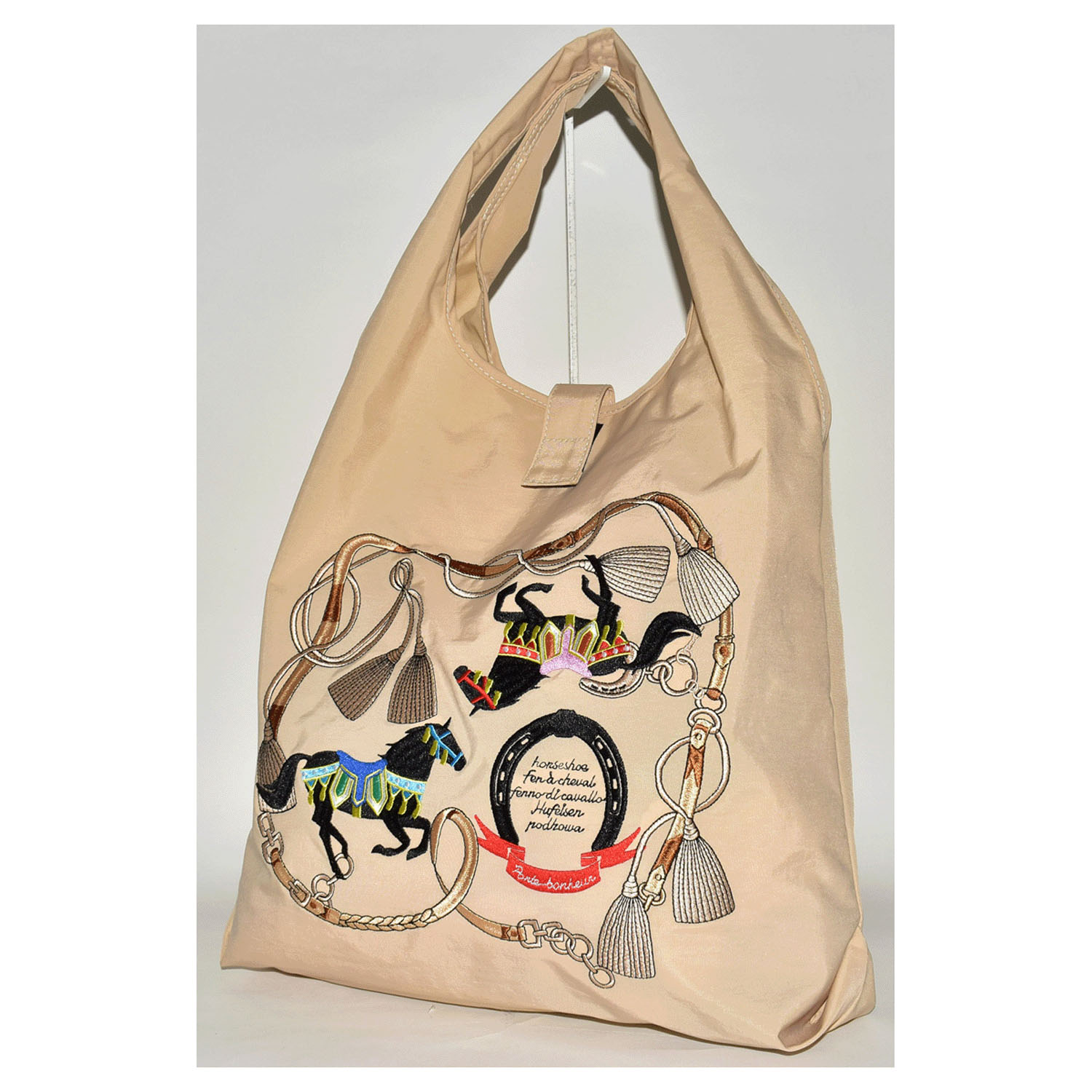 馬刺繍コンパクトトートバッグ小 - 画像9