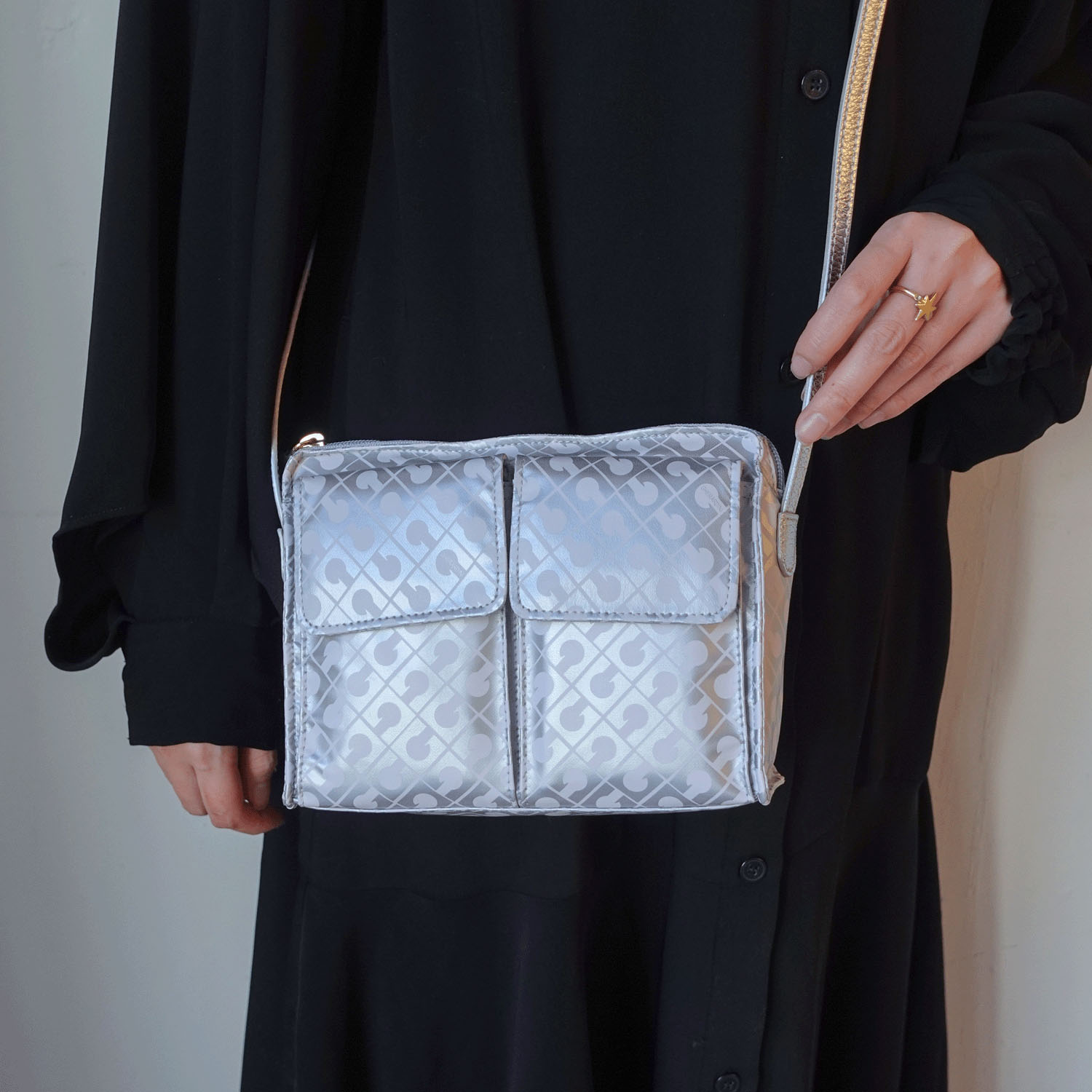 GHERARDINI SOFTY Wポケットショルダーバッグ - 画像24