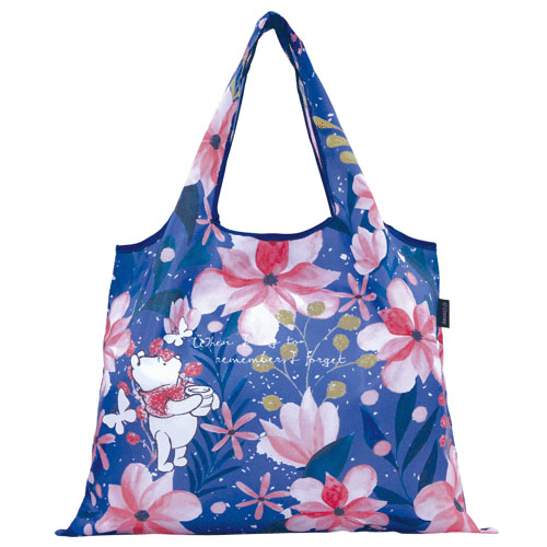 くまのプーさん／お花 エコバッグ - 画像1