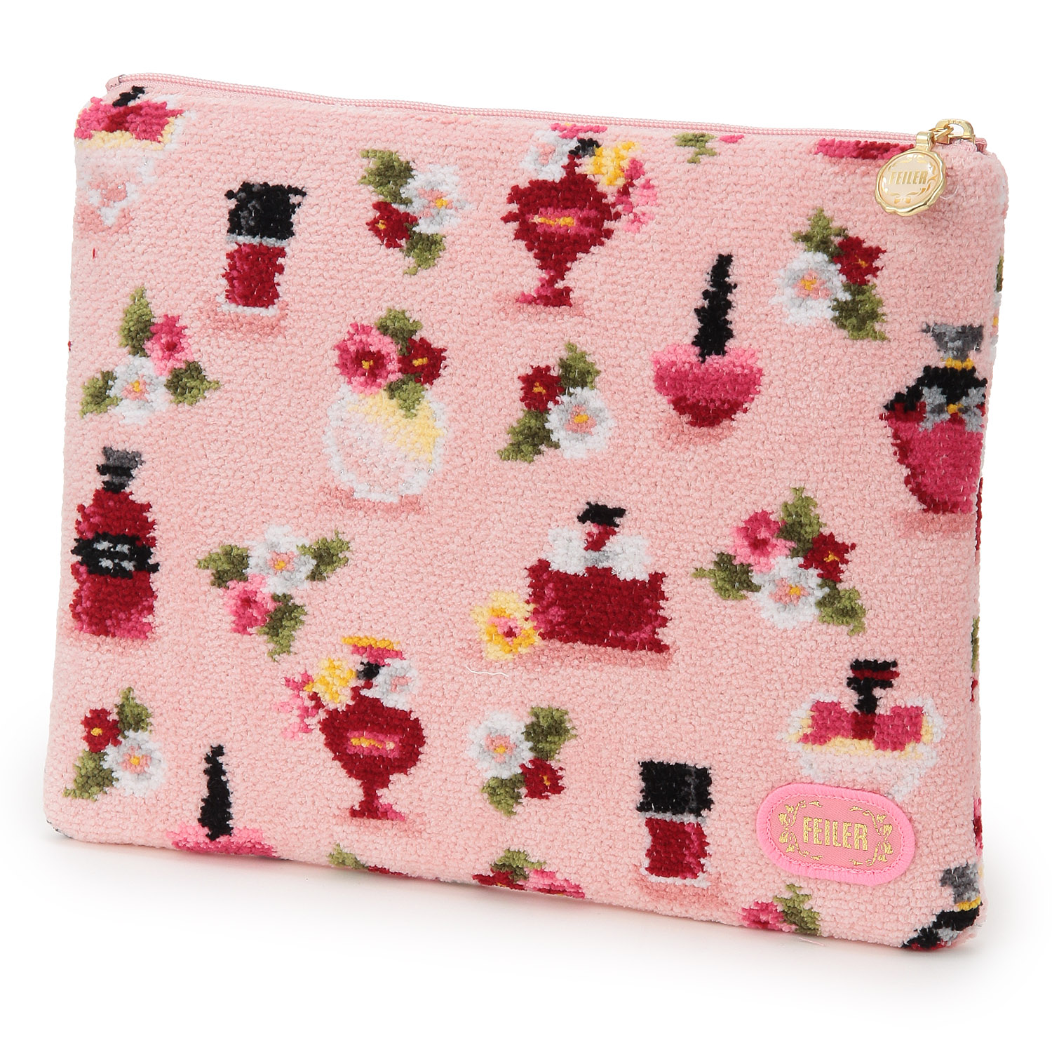 FEILER フレグランスローズ フラットポーチ（FRR232019） - 画像1