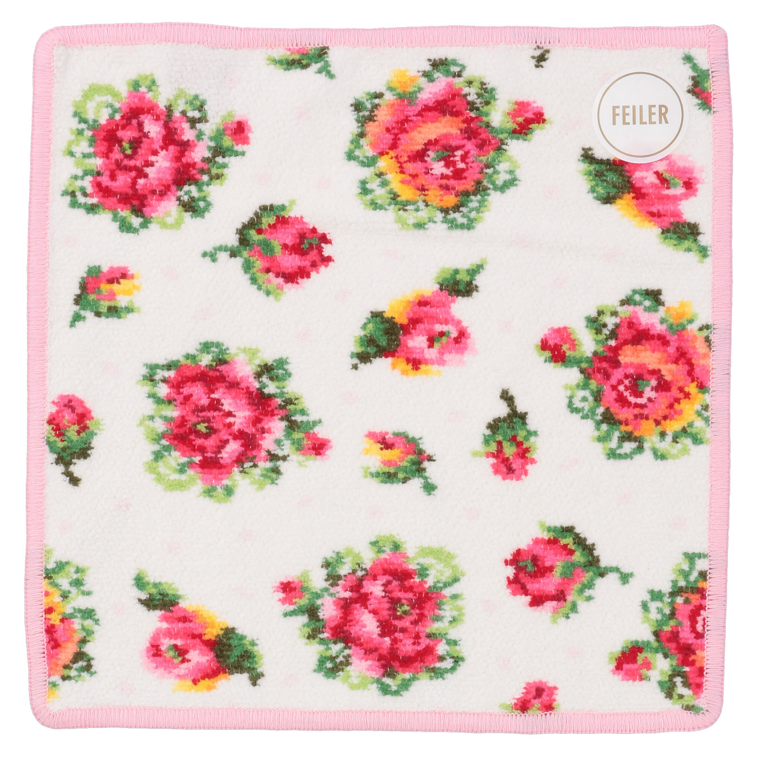 【メーカー終了】FEILER レーシーローズドット ハンカチタオル - 画像2