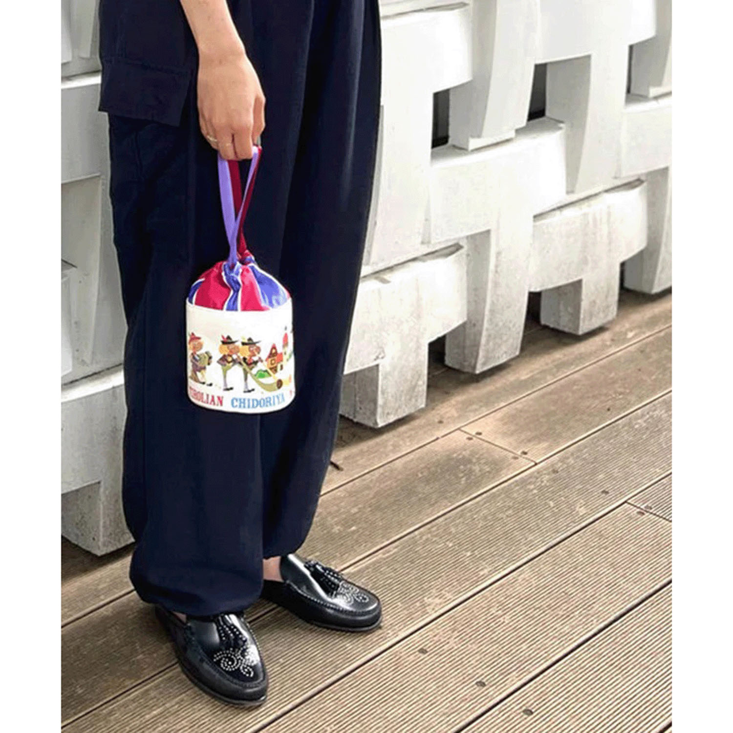 【まちかど画廊】 チロリアン巾着 - 画像4