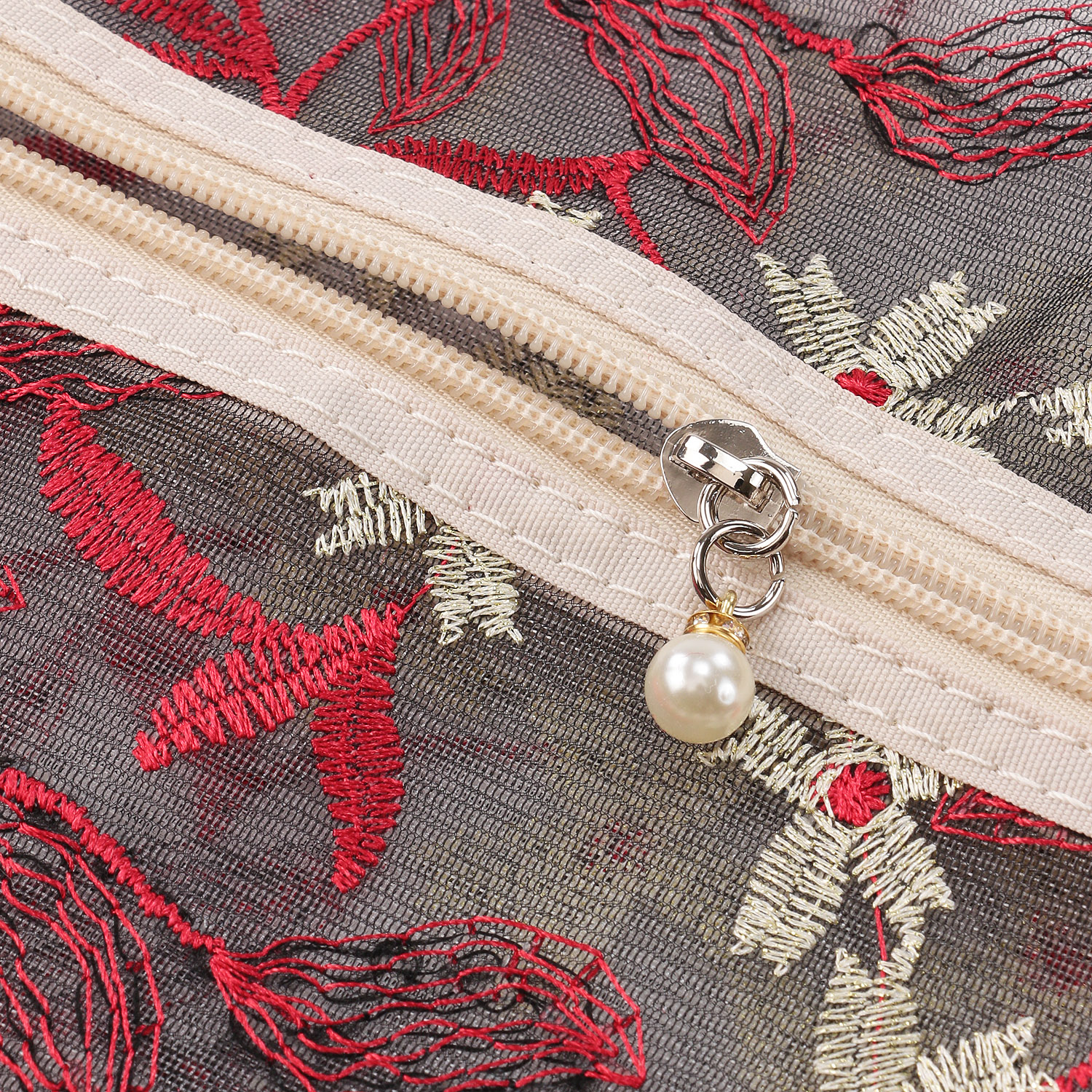 フラワーリーフトリプルポーチ - 画像5