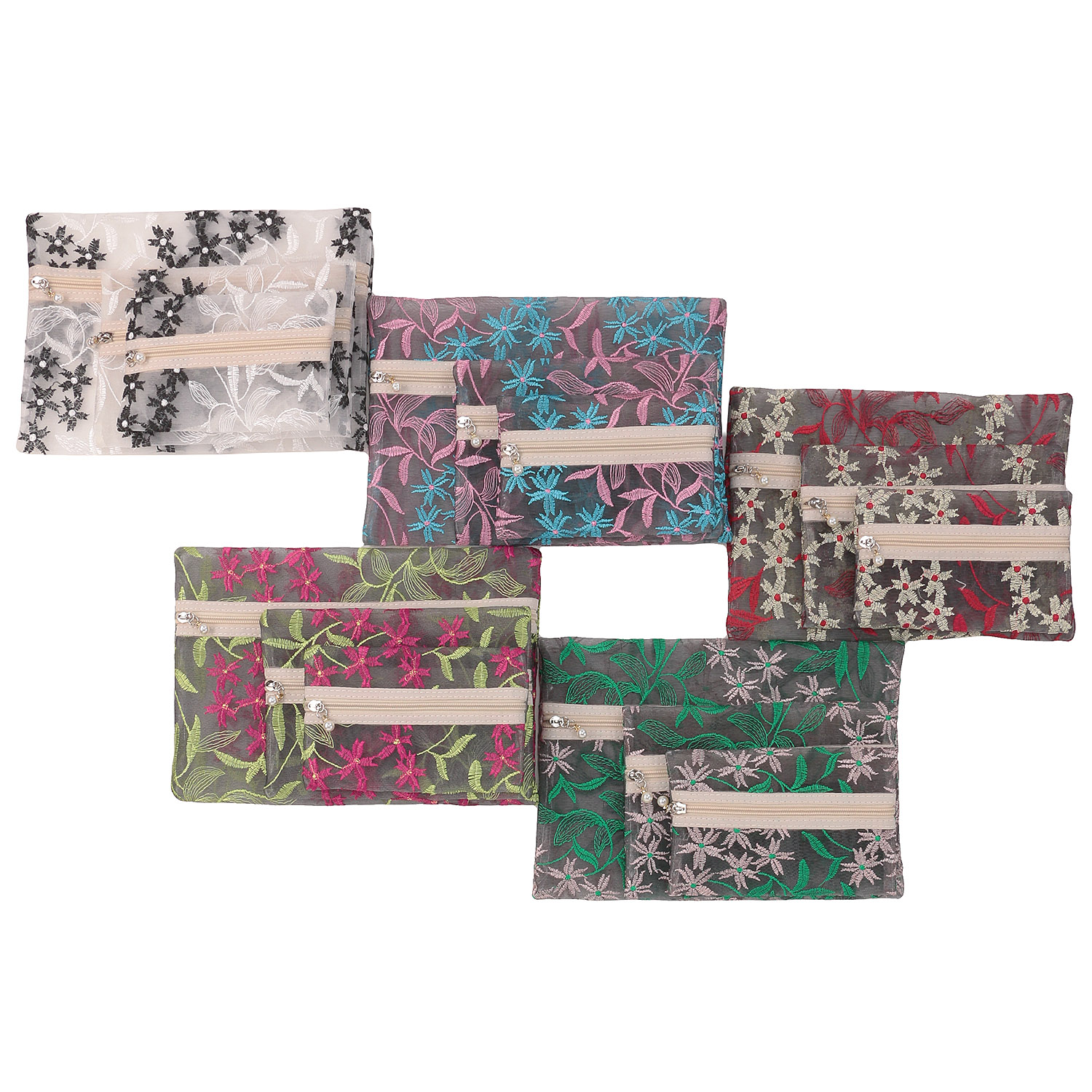 【5月1日より価格改定】フラワーリー3Pポーチ - 画像1