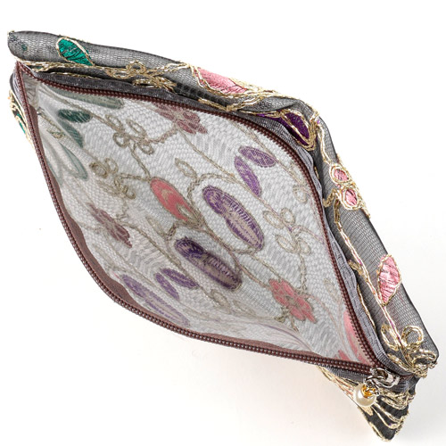 【5月1日より価格改定】メッシュ ゴールド刺繍 ポーチ 3点セット - 画像3