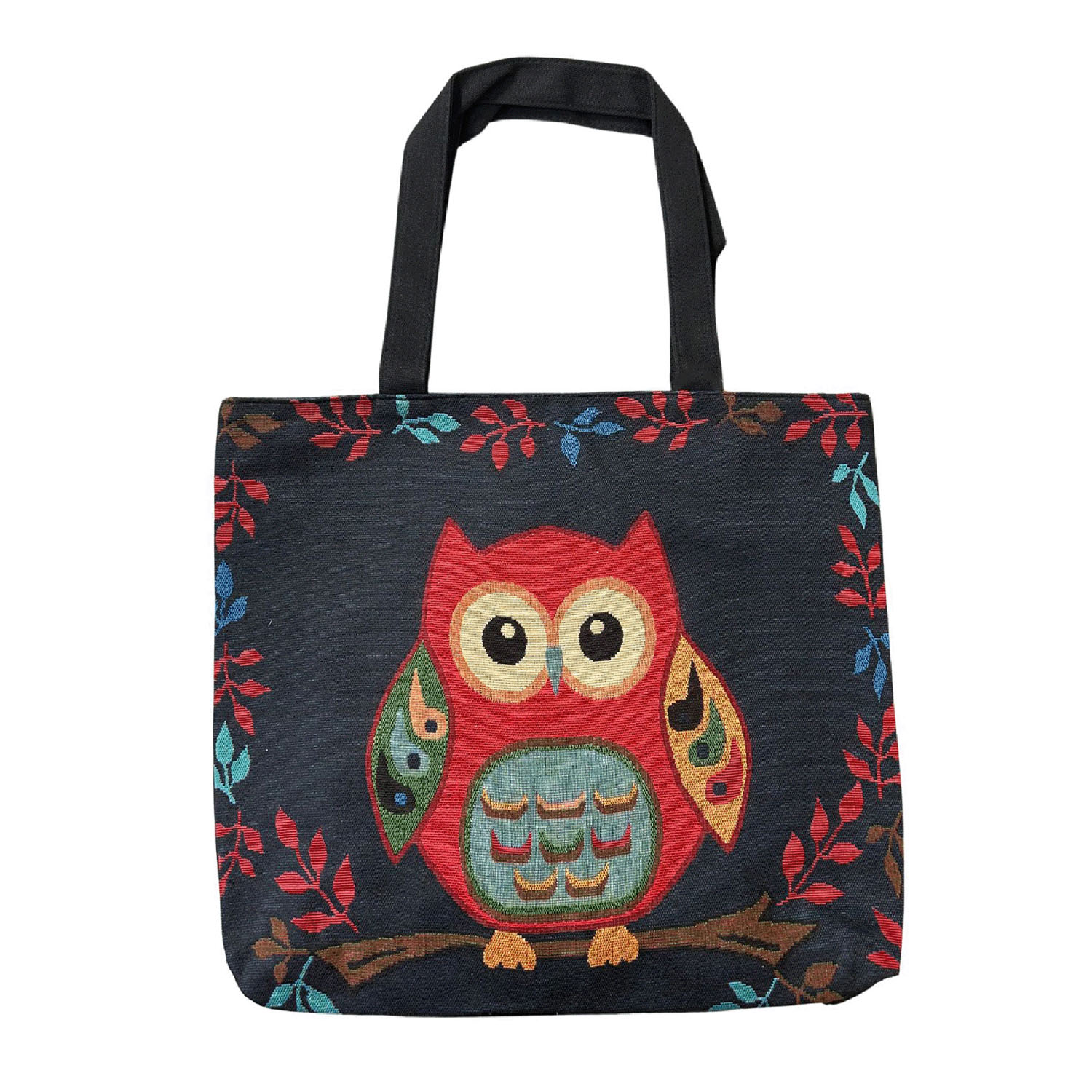 フクロウ ゴブラントートバッグ - 画像1