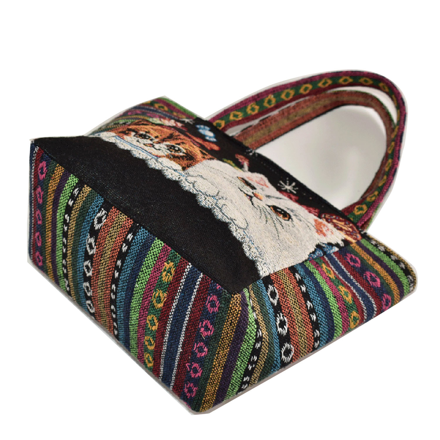 ネコゴブラン舟形トートバッグ - 画像2