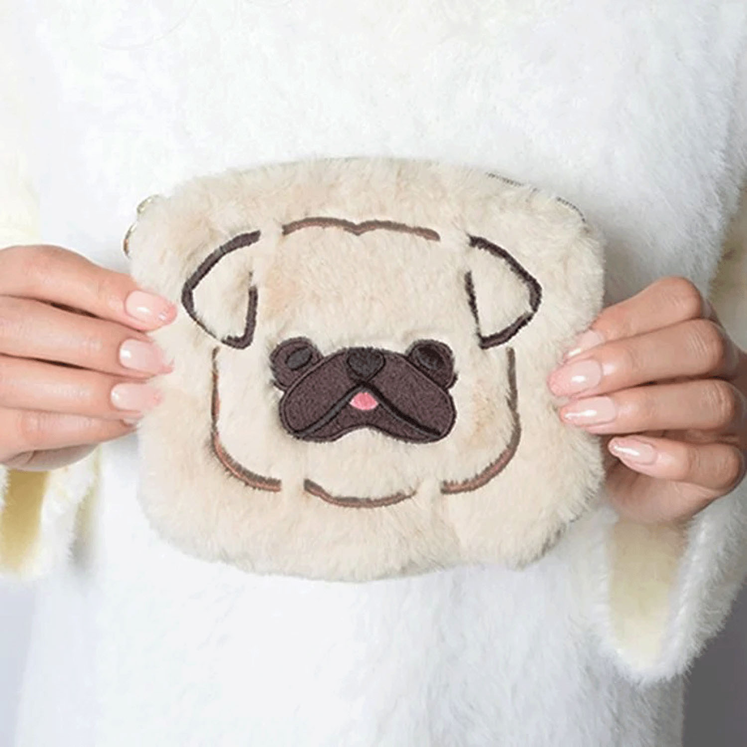 もふもふアニマルフラットポーチ - 画像1