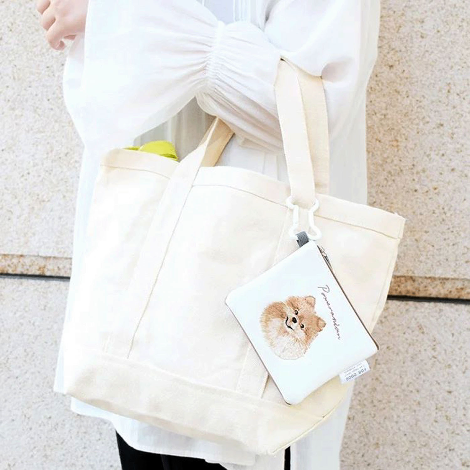 DOG CHARITY ミニフラットポーチ - 画像1