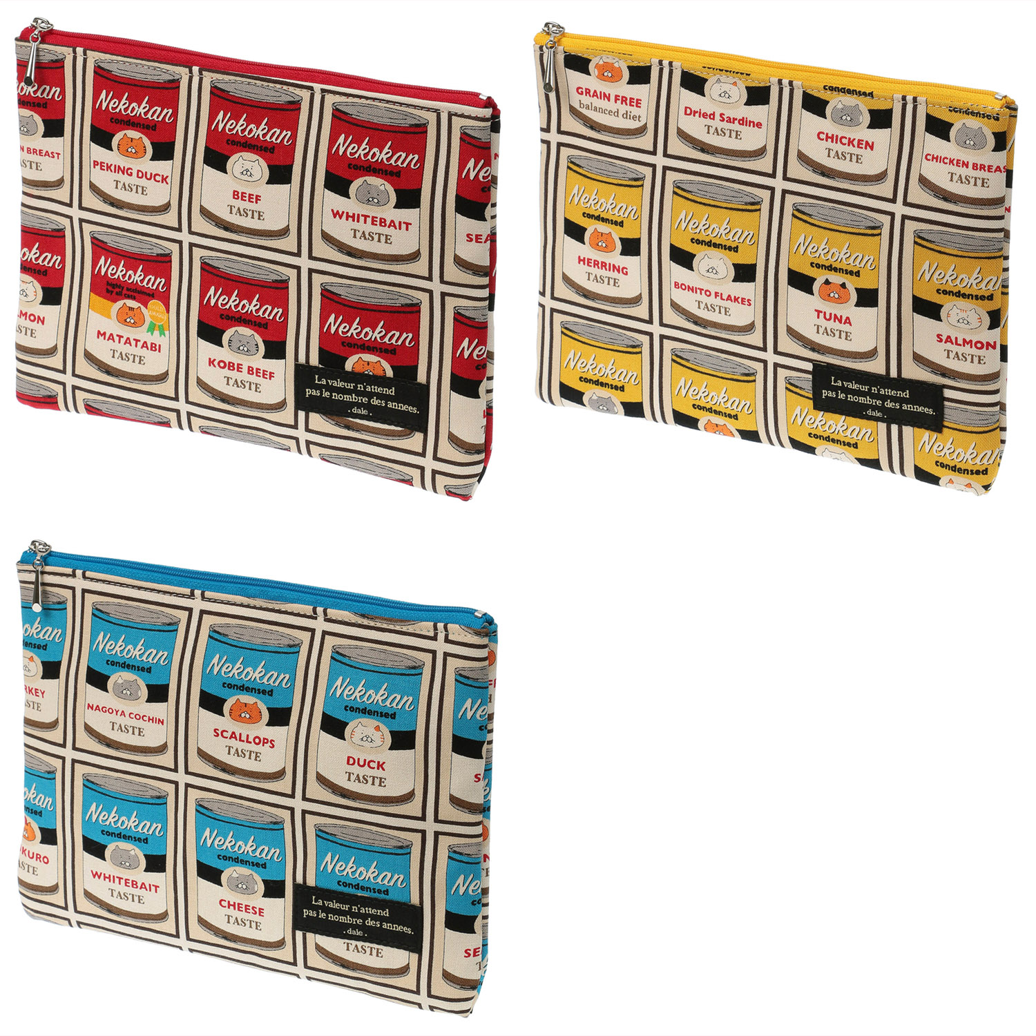 デール 猫缶フラットポ－チ - 画像1