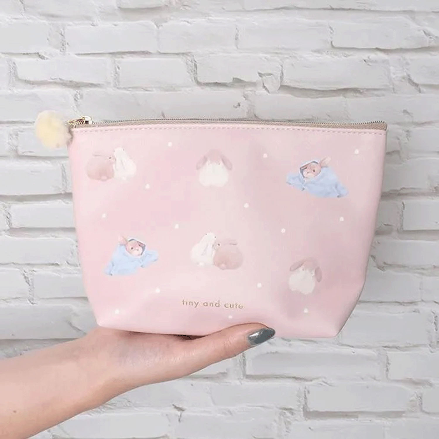 チンチラ・うさぎ 舟形ポーチ - 画像2