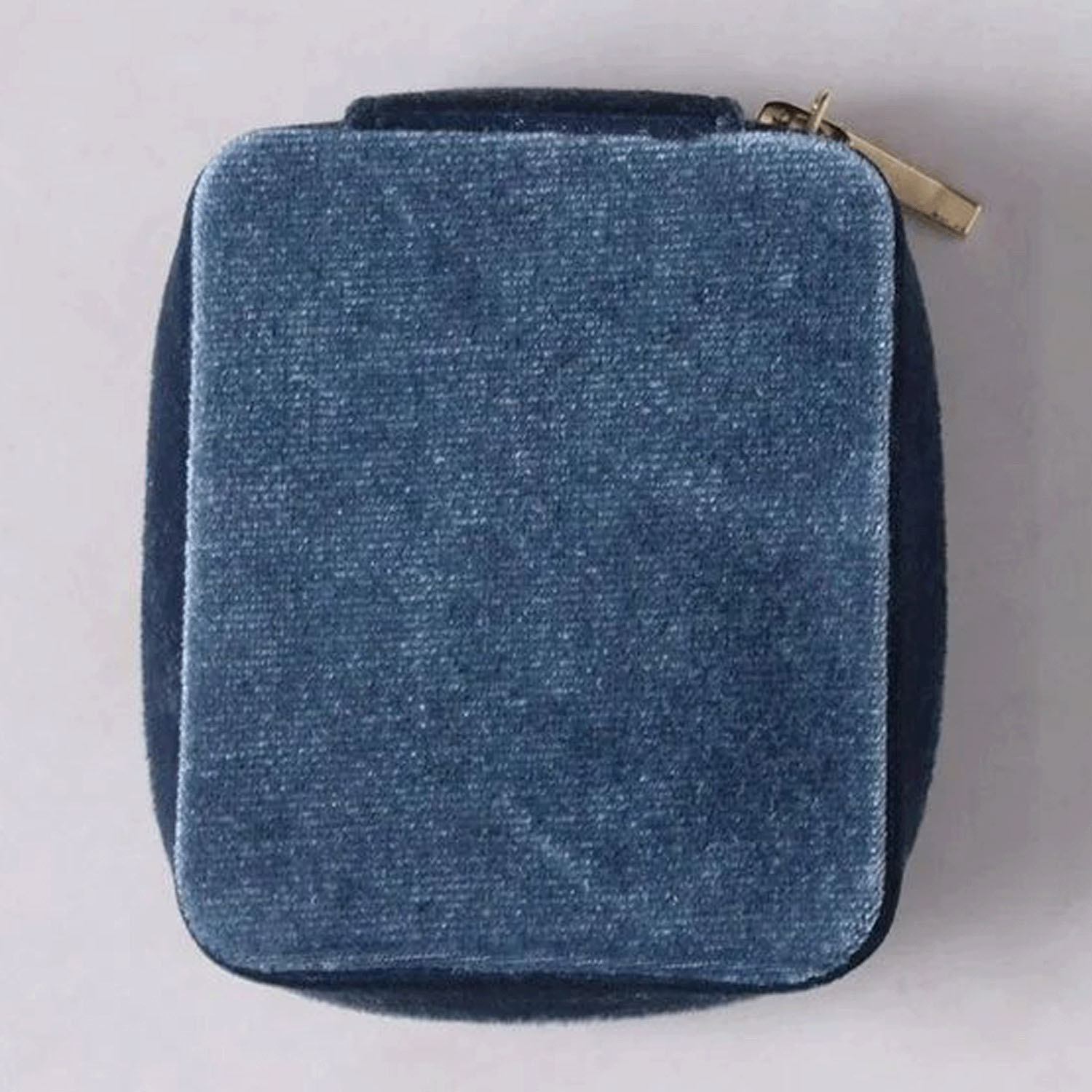 ベロア×フラワー刺繍 アクセサリーポーチ - 画像4