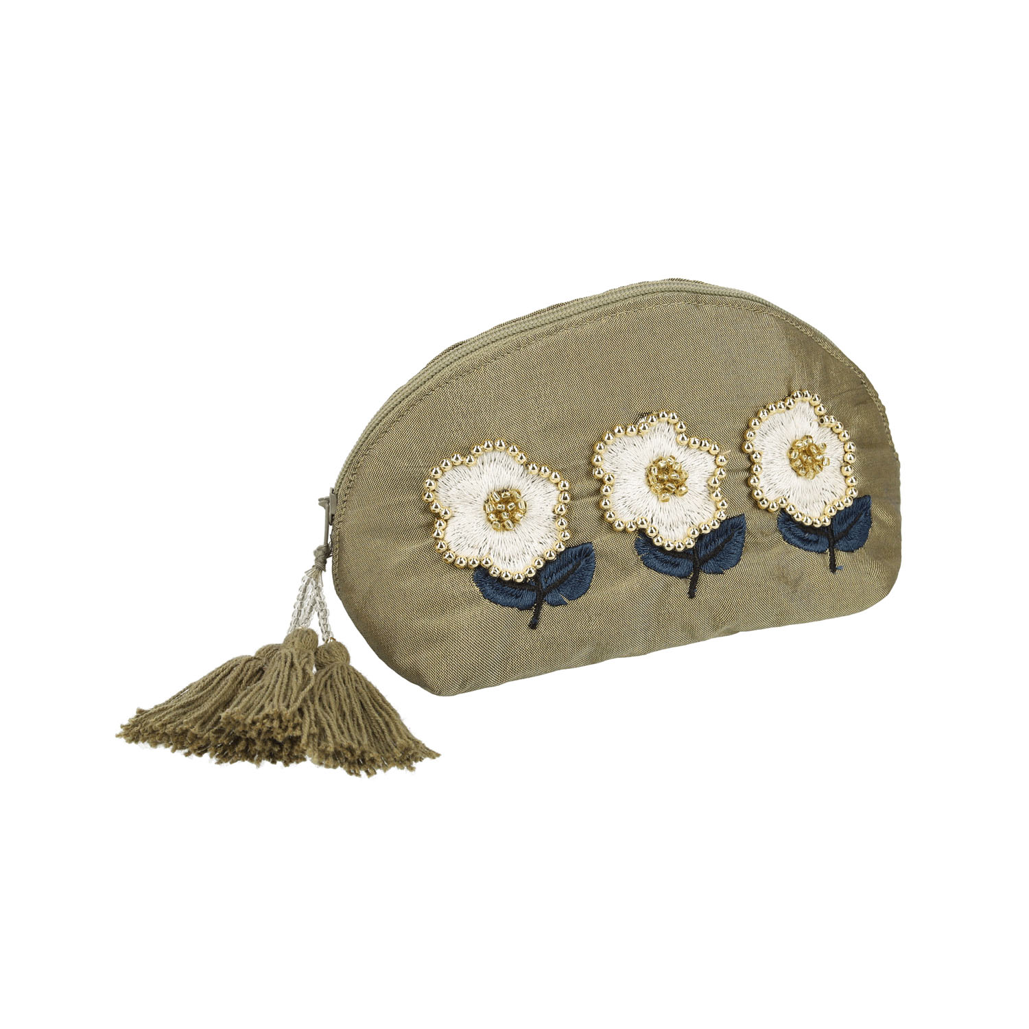 ビジュー＆刺繍ポーチ ミラリア - 画像1